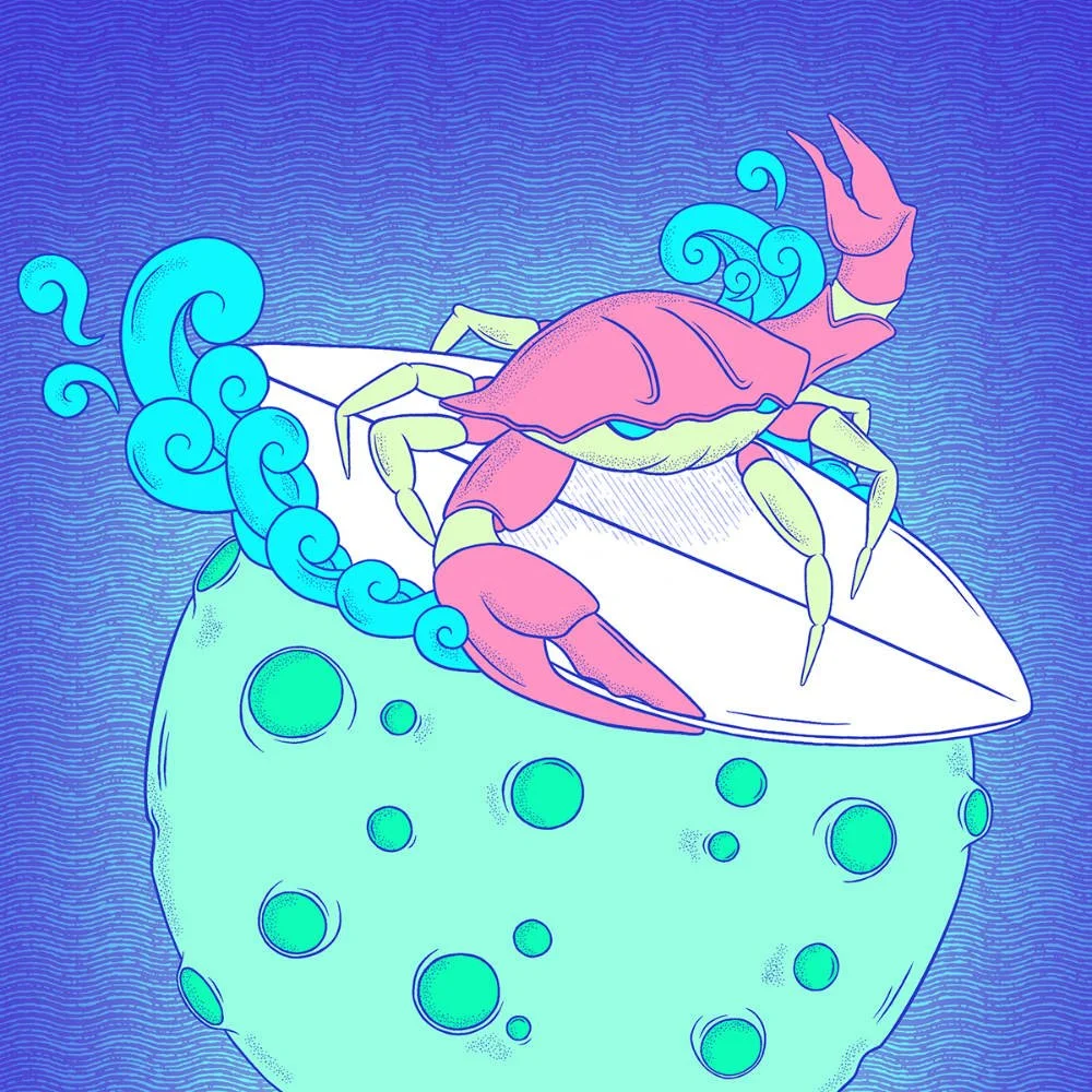 Zodiac Crab Illustration