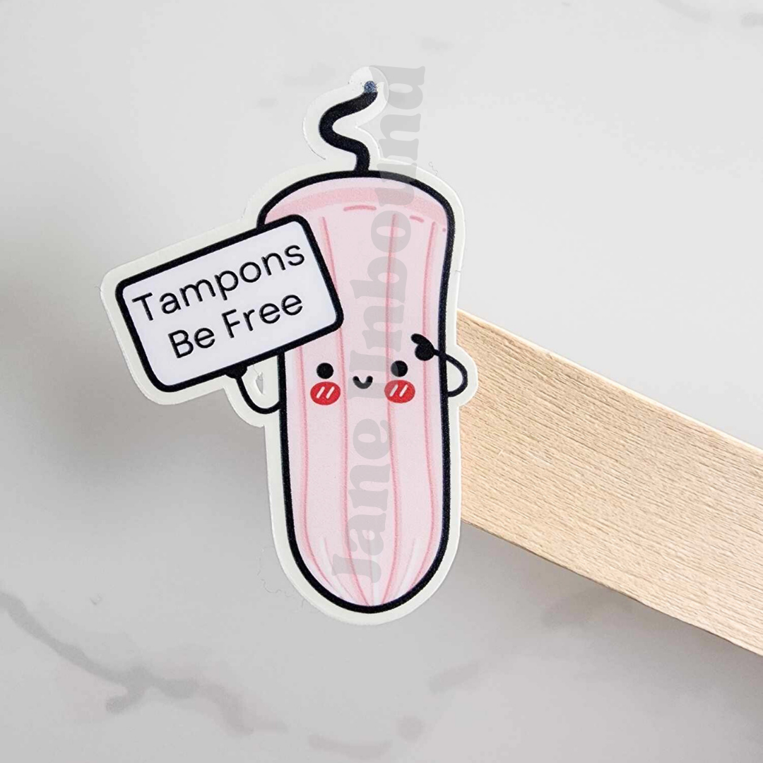 Tampons Be Free Vinyl Sticker Decal