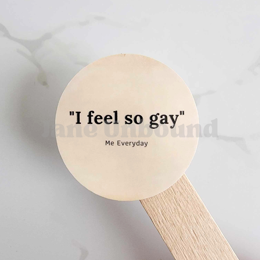I Feel So Gay Vinyl Sticker Decal