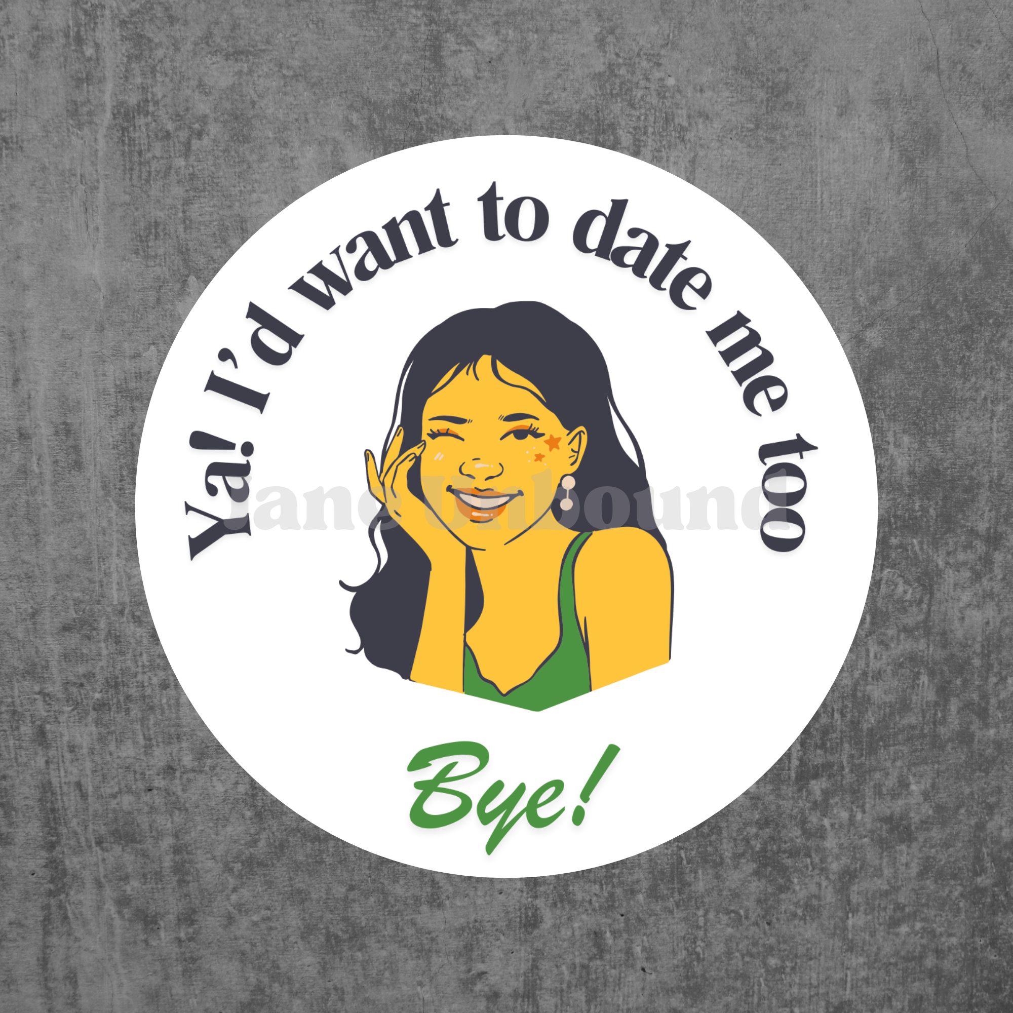 Date Me Too Vinyl Sticker Decal