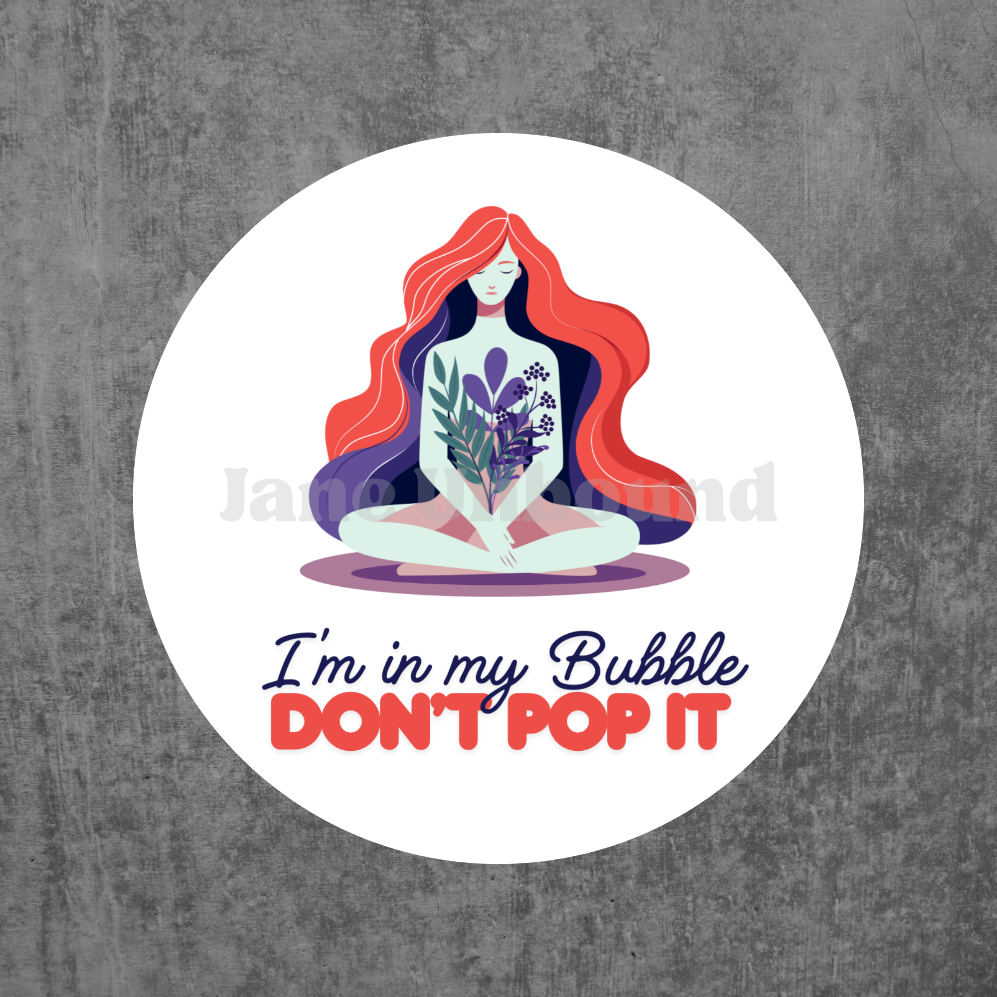 In My Bubble Vinyl Sticker Decal