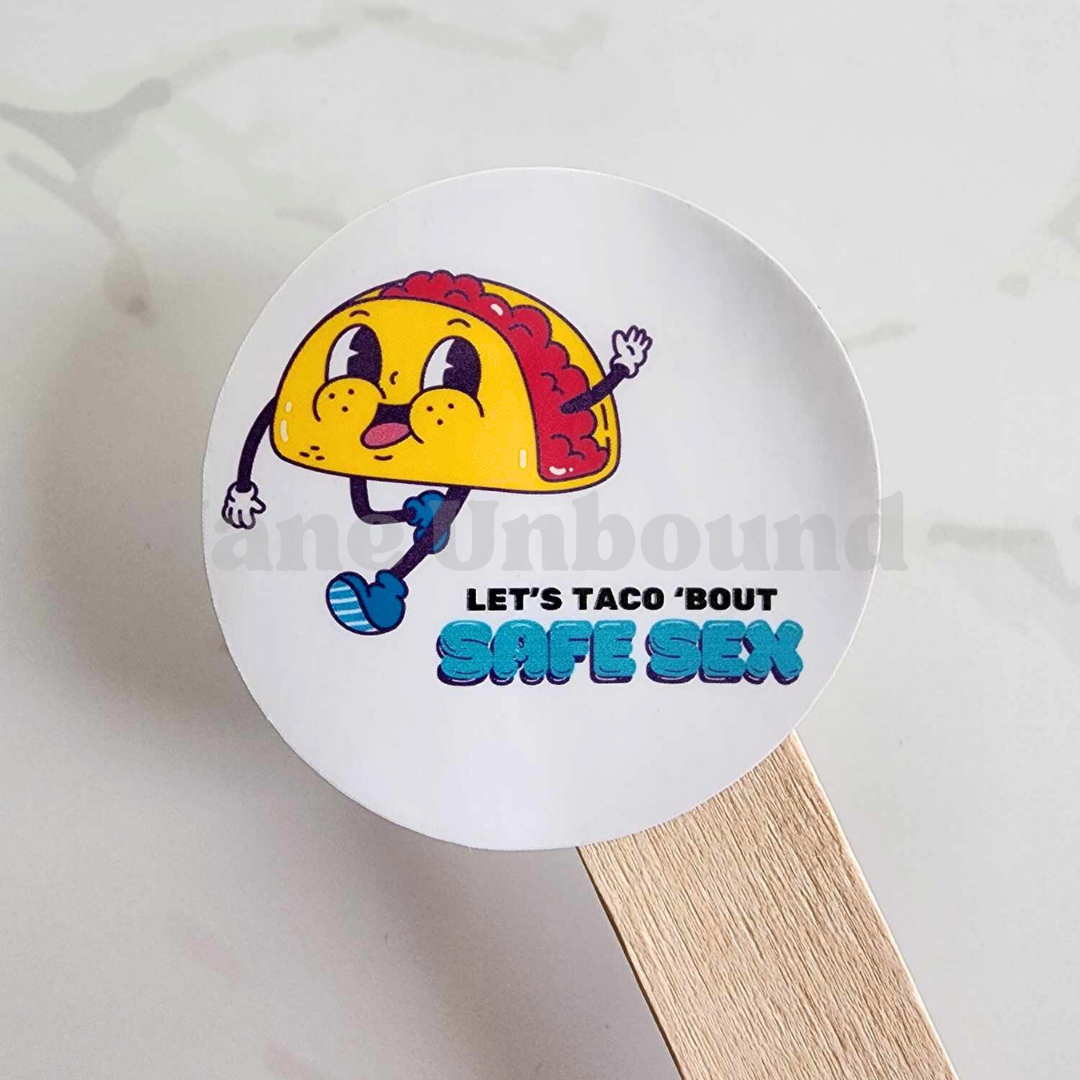 Safe Sex Taco Vinyl Sticker Decal