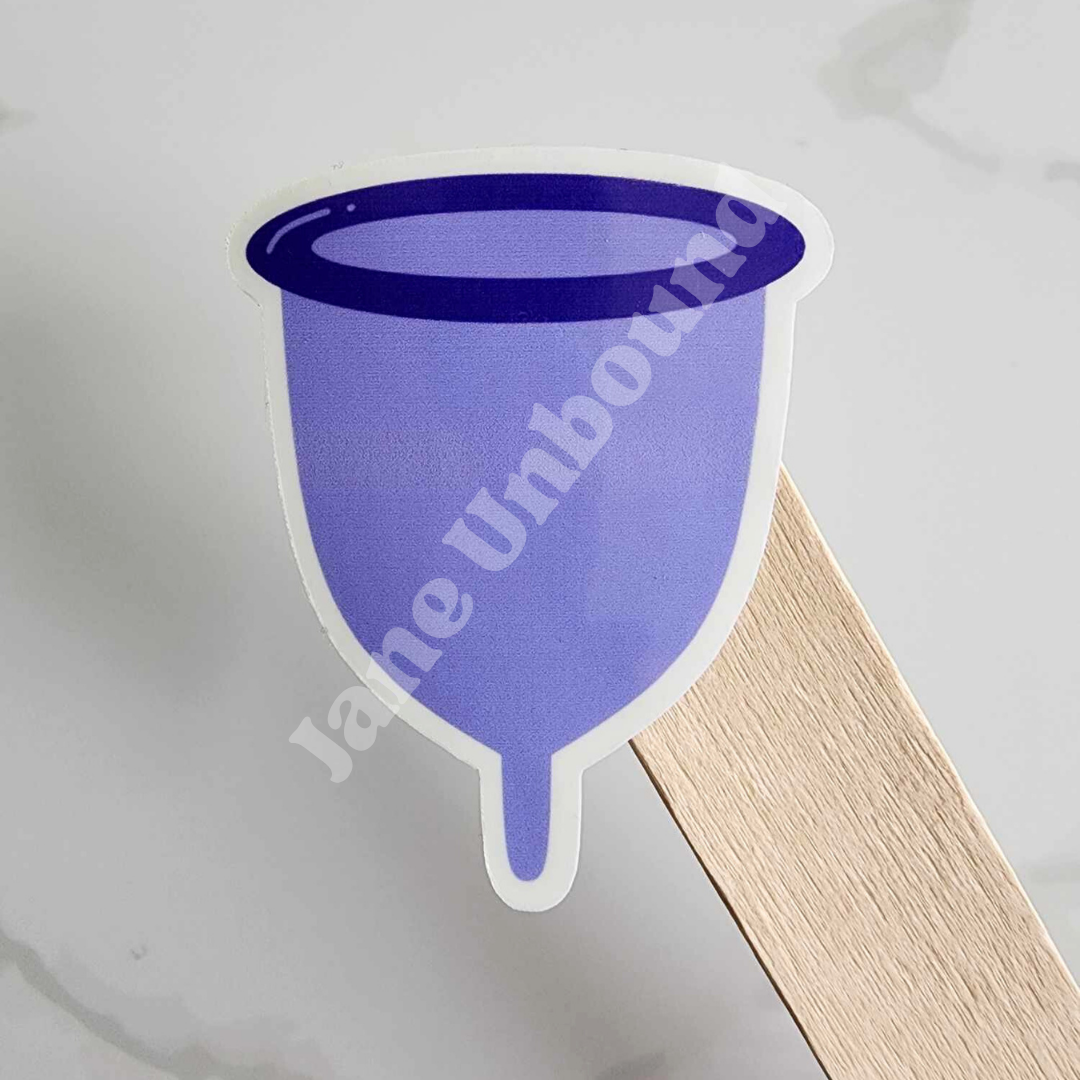 Menstrual Cup Vinyl Sticker Decal
