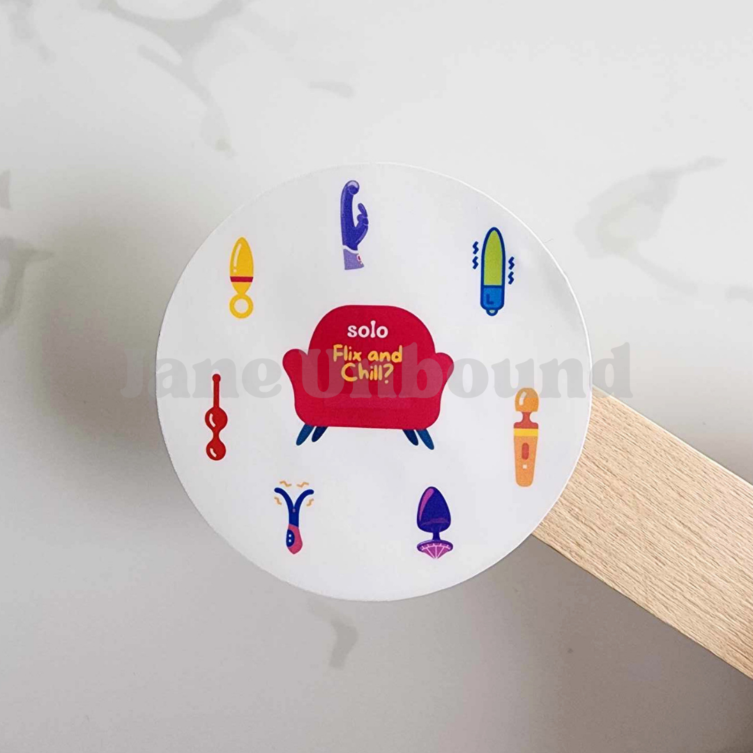 Solo Flix and Chill Vinyl Sticker Decal