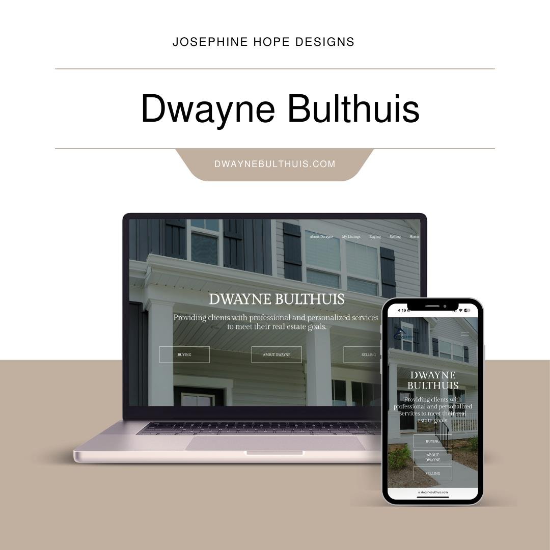 - DWAYNE BULTHUIS - 

Exciting things are happening over at dwaynebulthuis.com with a major WEBSITE UPGRADE🚀

When Dwayne reached out, he was ready to elevate his marketing and transition from his previous Royal LePage platform to something more per