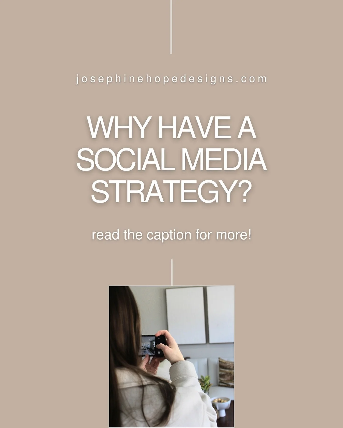 - SM STRATEGY - 

Posting online is easy, but posting with purpose takes a bit more intention!

So let&rsquo;s answer this question.. why have a social media strategy? 

A simple social media strategy helps you stay focused, show up consistently, and
