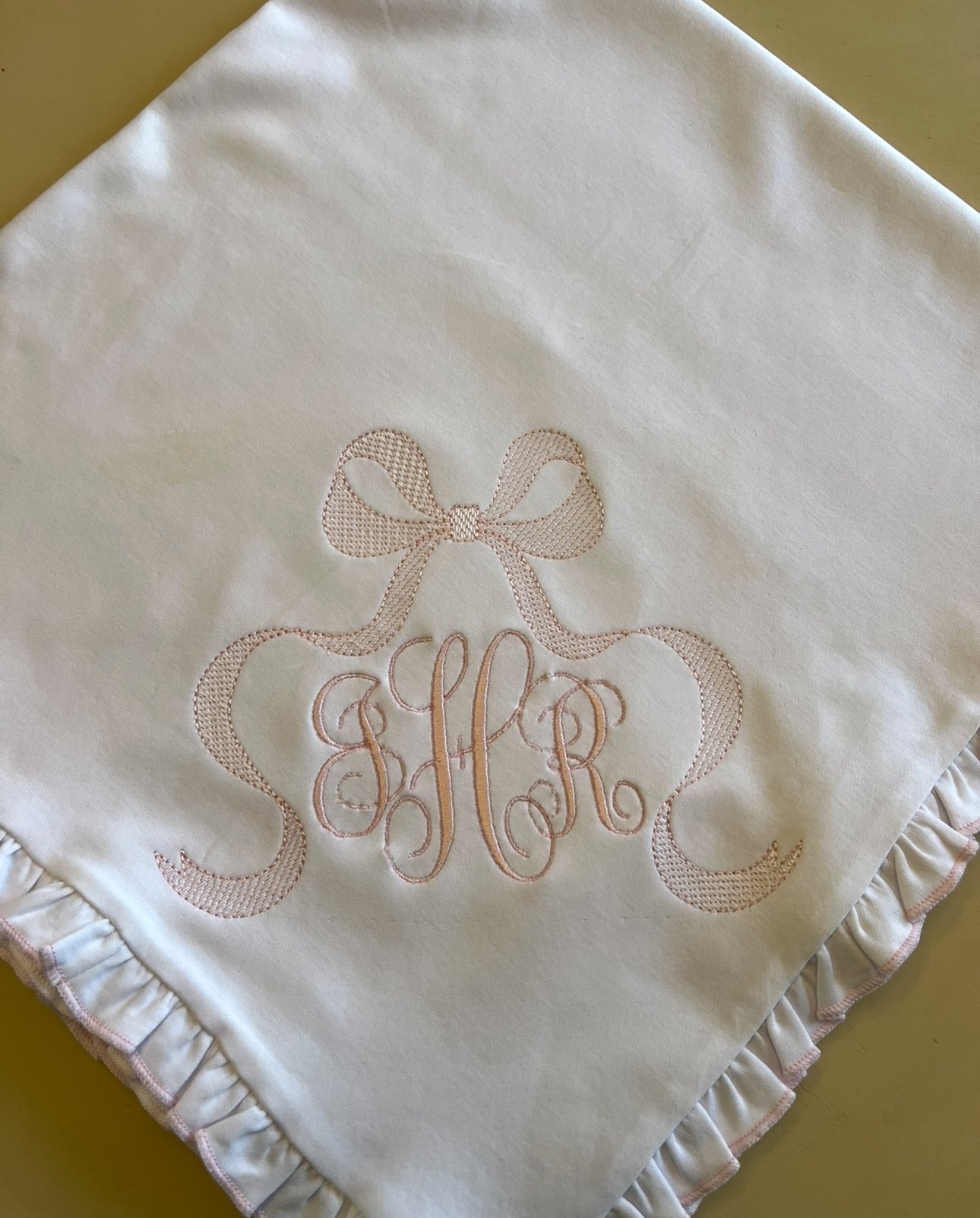 Pink Ruffle Blanket