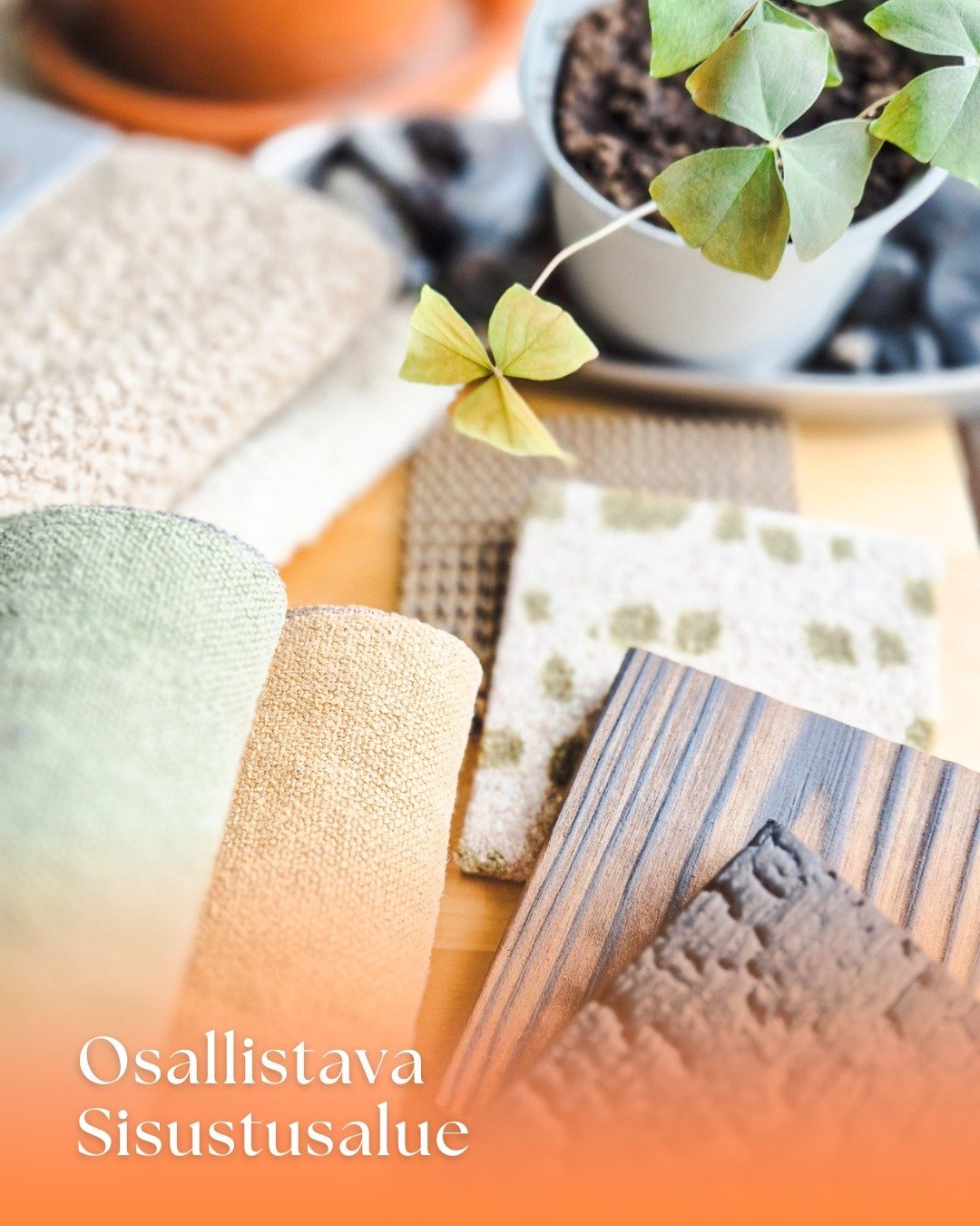 Osallistava Sisustusalue 🌿🪵🎨 

📝 sisustussuunnittelu
♻ ekologiset sisustusmateriaalit 
🎨 mood board -ty&ouml;paja ja savimaalien testausmahdollisuus
🌿 ekologiset puutarha- ja kompostituotteet

LA &amp; SU  klo 10-16 
Tuuma, Veemi ja Inno-Onni
?