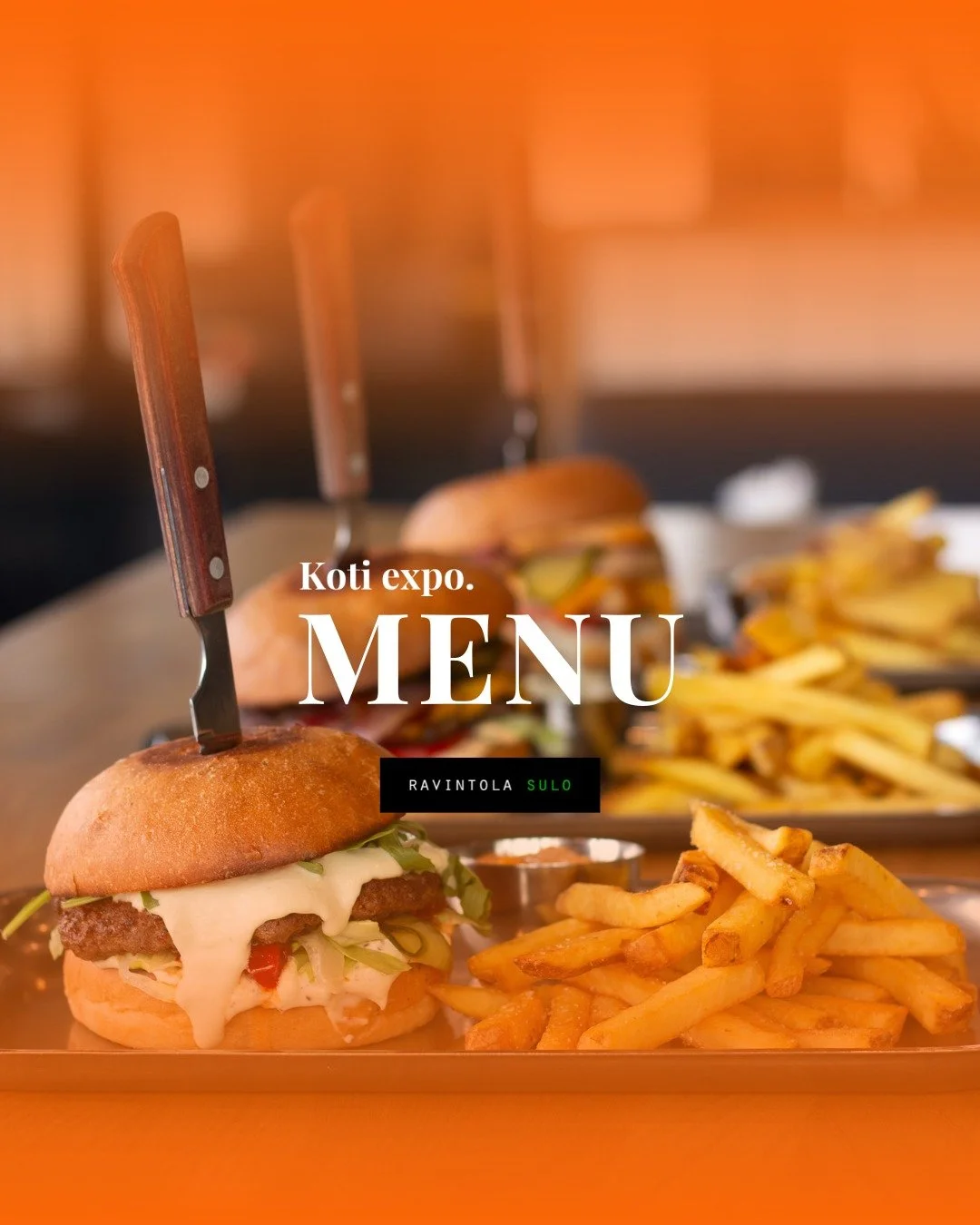 MENU 🧡 @ravintolasulo 

#tapahtumat #joensuu #koti #messut #kotiexpo