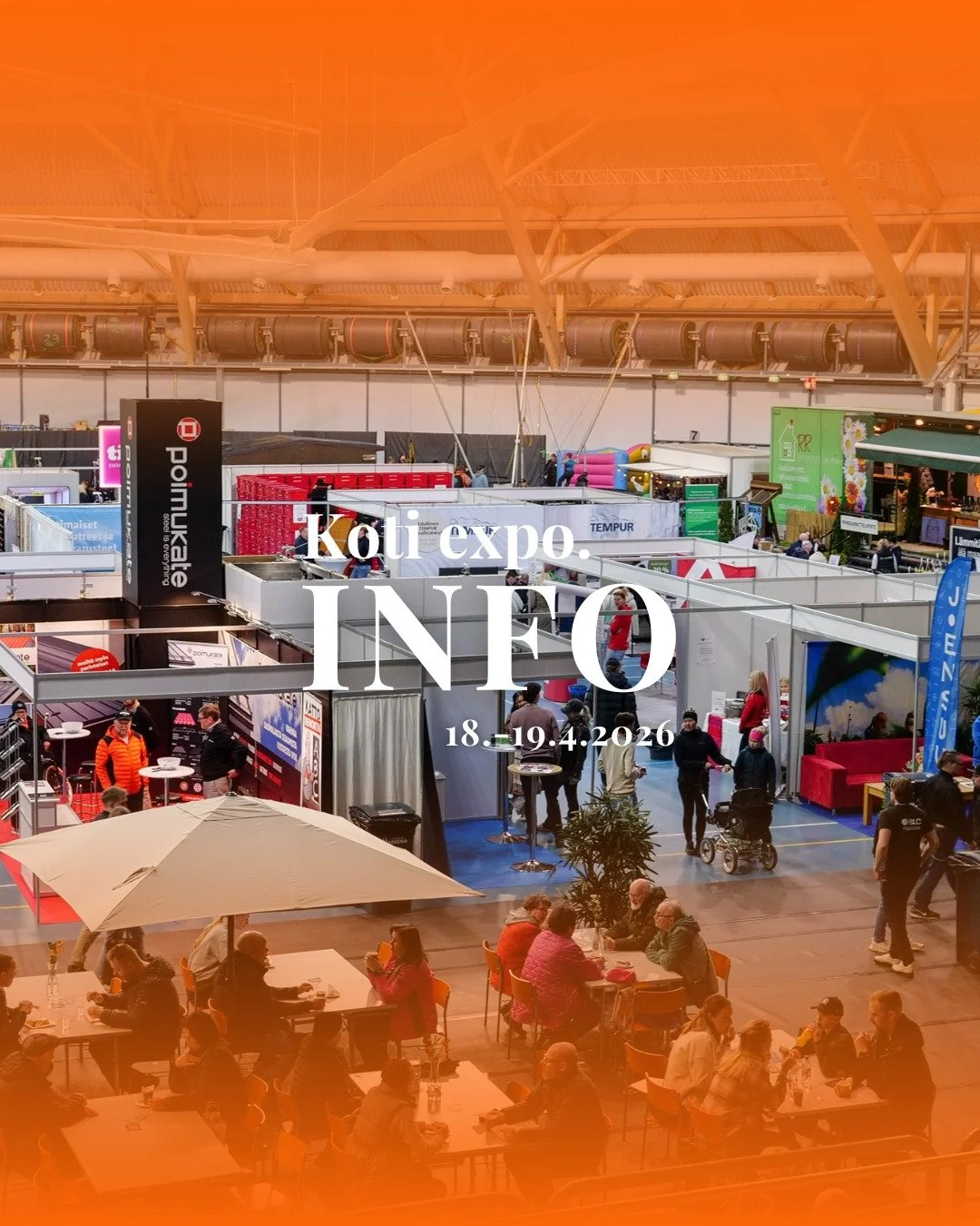 Tervetuloa Koti Expoon tulevana viikonloppuna! T&auml;ss&auml; tulee hieman infoa tapahtumaviikonloppuun liittyen.ℹ

Koti Expo j&auml;rjestet&auml;&auml;n Joensuu Areenalla ja tapahtumaan on vapaa sis&auml;&auml;np&auml;&auml;sy. 

🚌Areenan l&auml;h