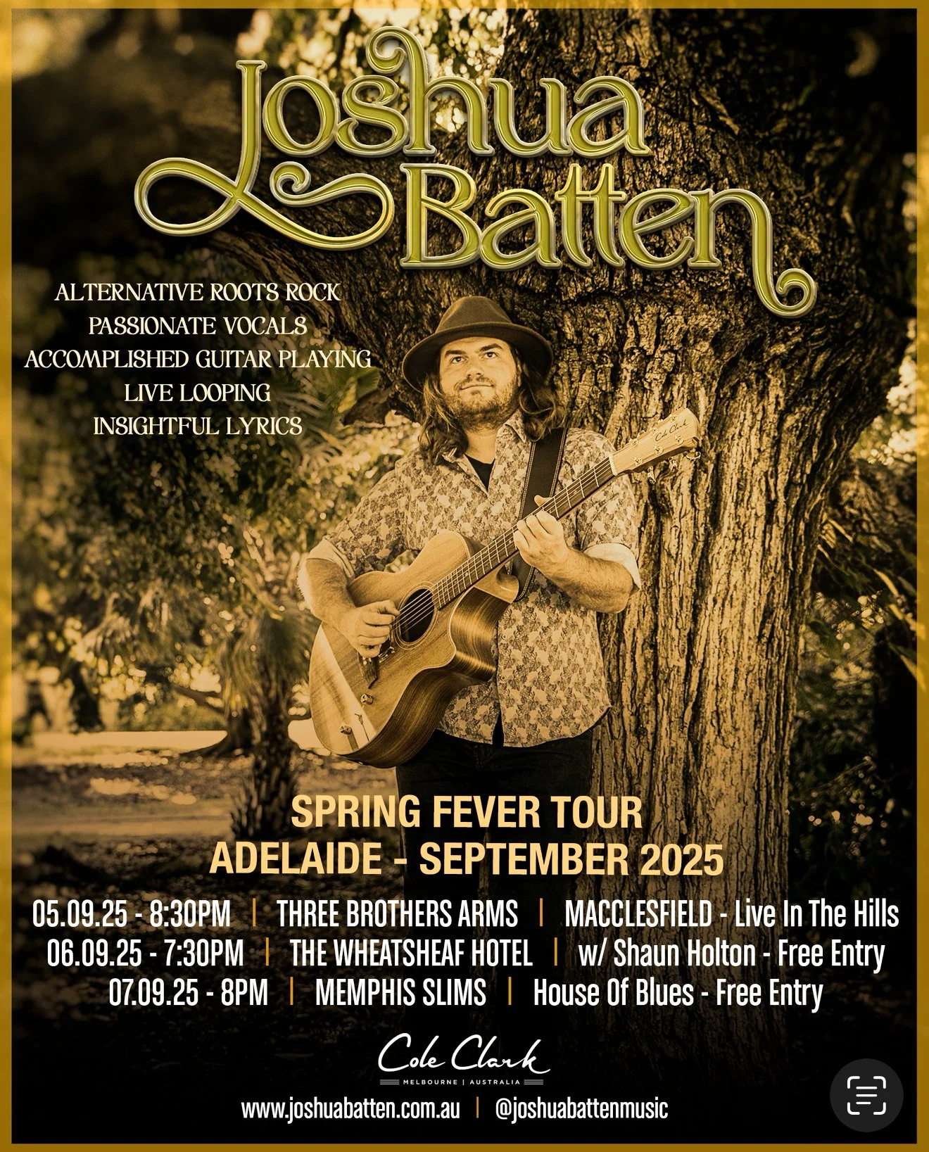 The wheaty- Shaun Supports Joshua Battens-SPRING FEVER TOUR - 2025 - free show