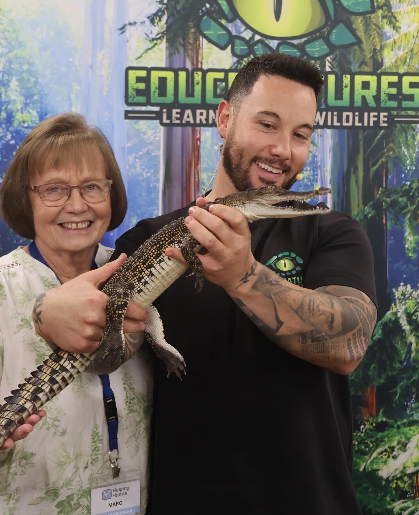 Such a great day out with the crew at @hhmission 🙌

A big thank you to everyone at Helping Hands for having us and for the amazing work you do. We love creating experiences for people of all ages and abilities to connect with our wildlife 💚 🐸🐍🐢?