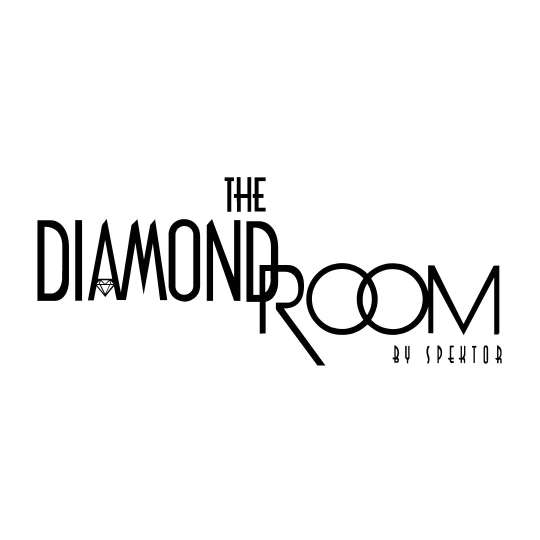 Logo with the text 'The Diamond Room by Sektor' and a small diamond icon inside the letter 'A' in 'Diamond'.