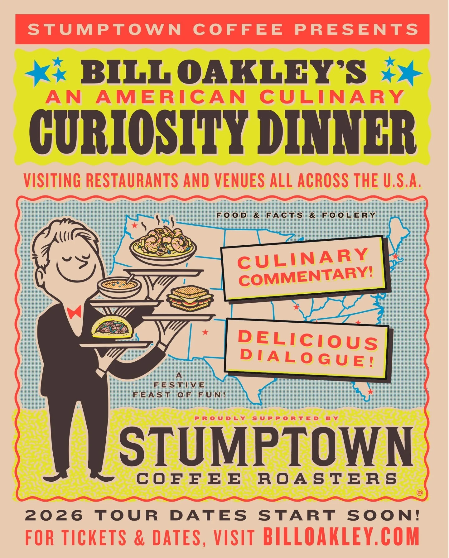 I am DELIGHTED to announce today that the Presenting Sponsor of my 2026 American Culinary Curiosity Dinner Series is the awesome @stumptowncoffee 

Stumptown is literally the only brand of coffee I ever drink so teaming up with them is a total thrill