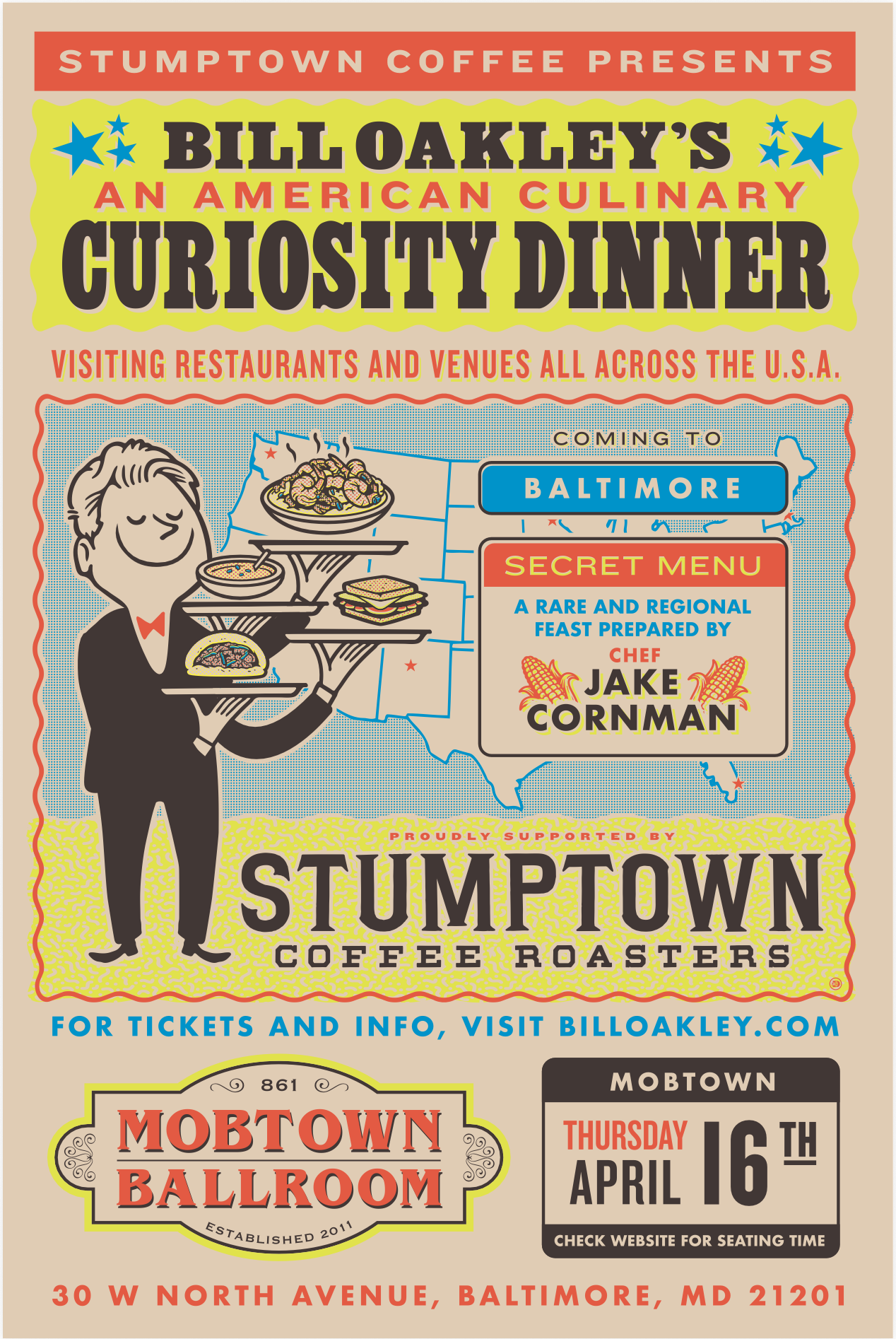 Mobtown Ballroom | Bill Oakley Presents: An American Culinary Curiosity Dinner