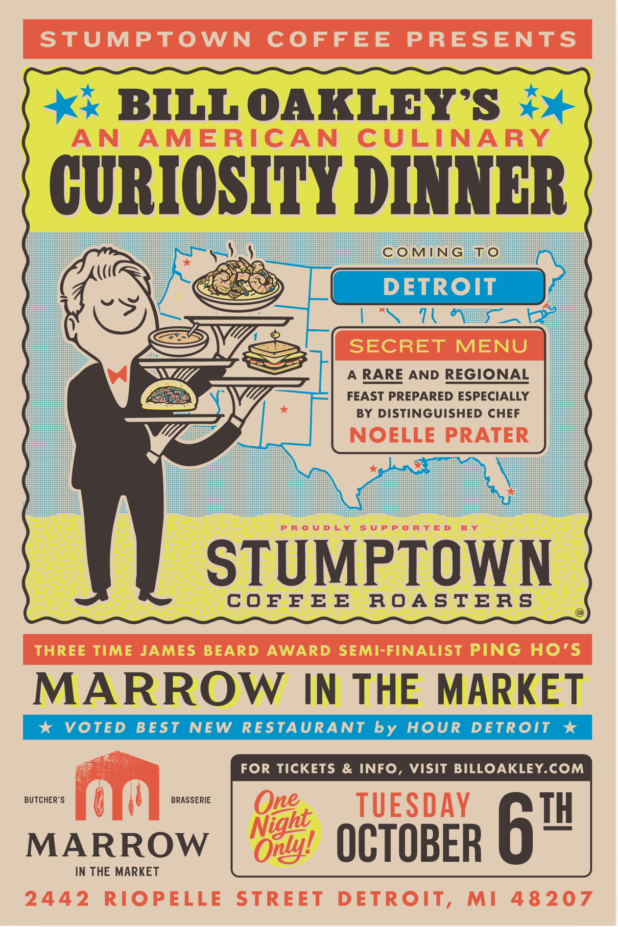 Detroit MI | Bill Oakley Presents: An American Culinary Curiosity Dinner