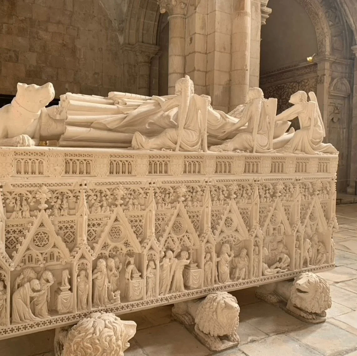 Tomb of King Pedro Alcobaça Monastery