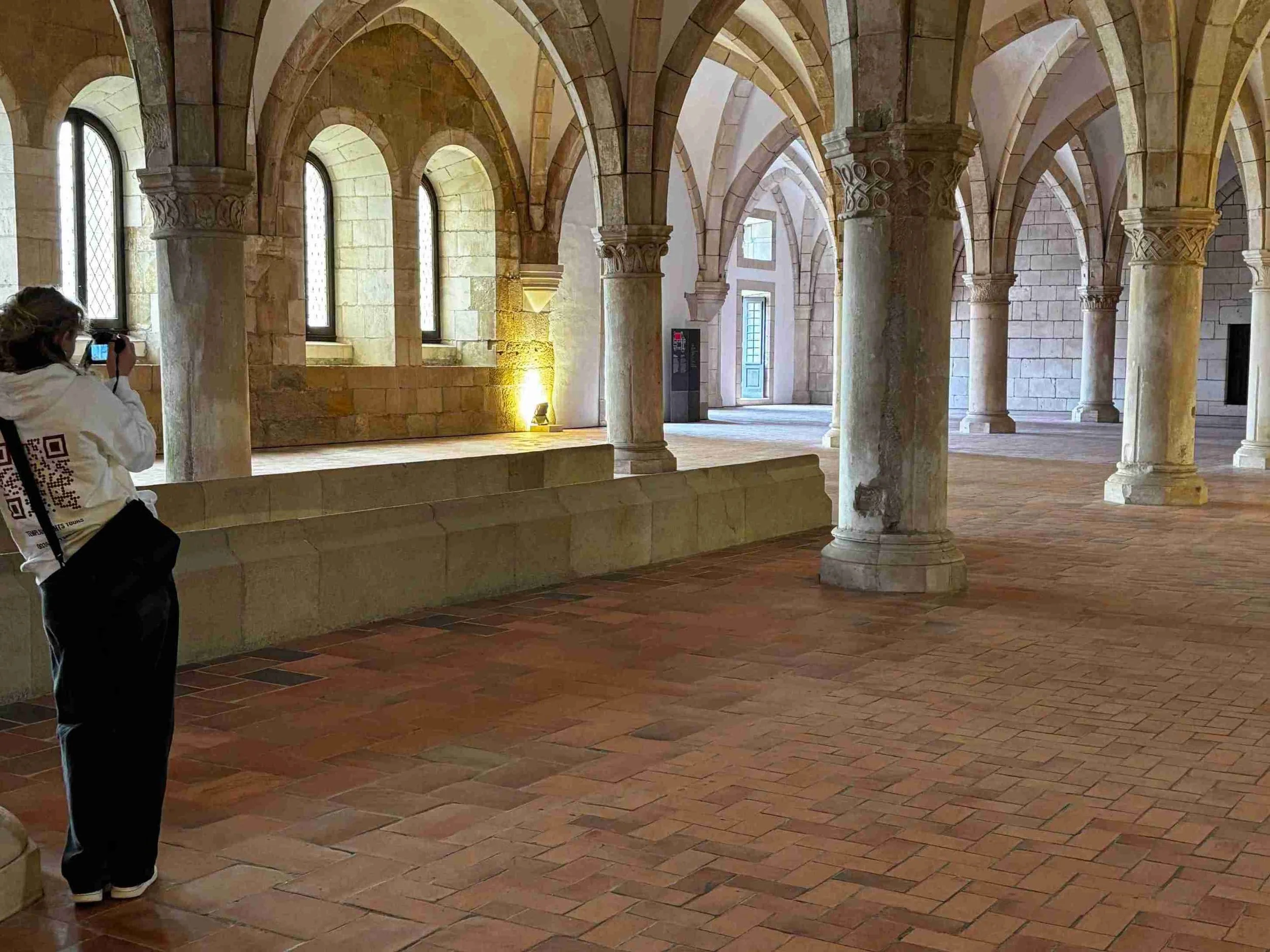 Taking pictures in Alcobaça