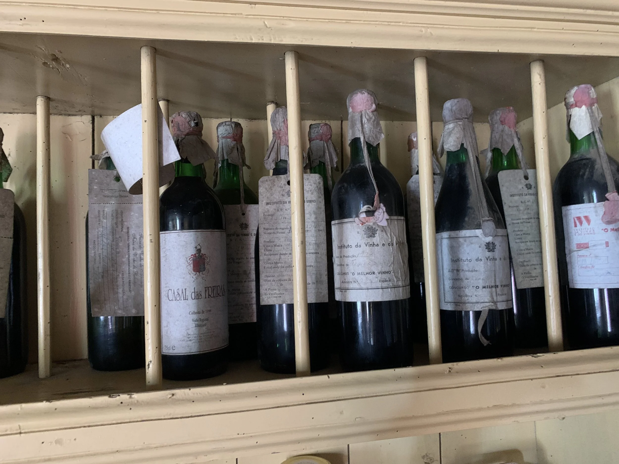 Old wine samples from Quinta Casal das Freiras