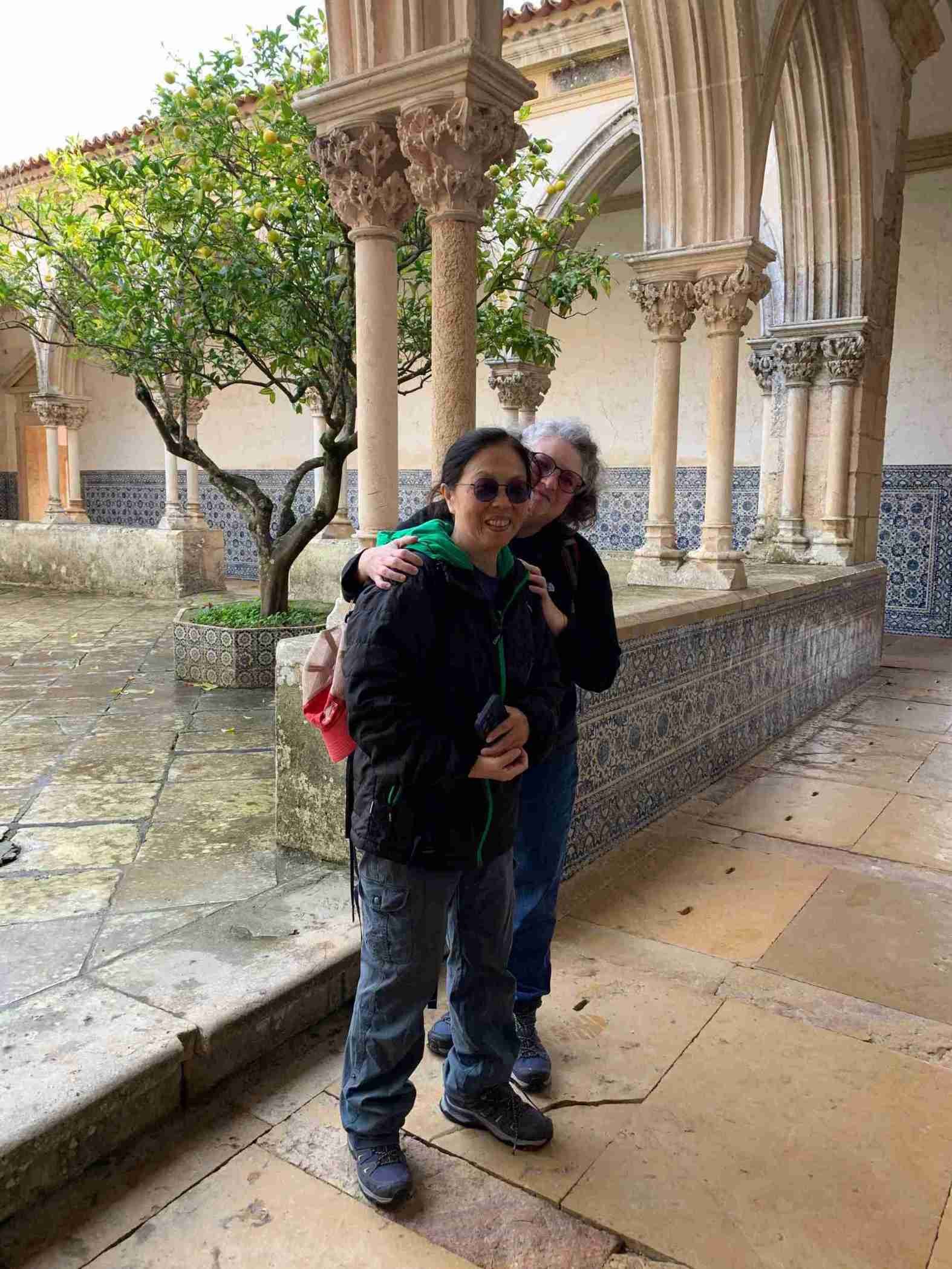 guests in the cemetery cloister Convent of Christ