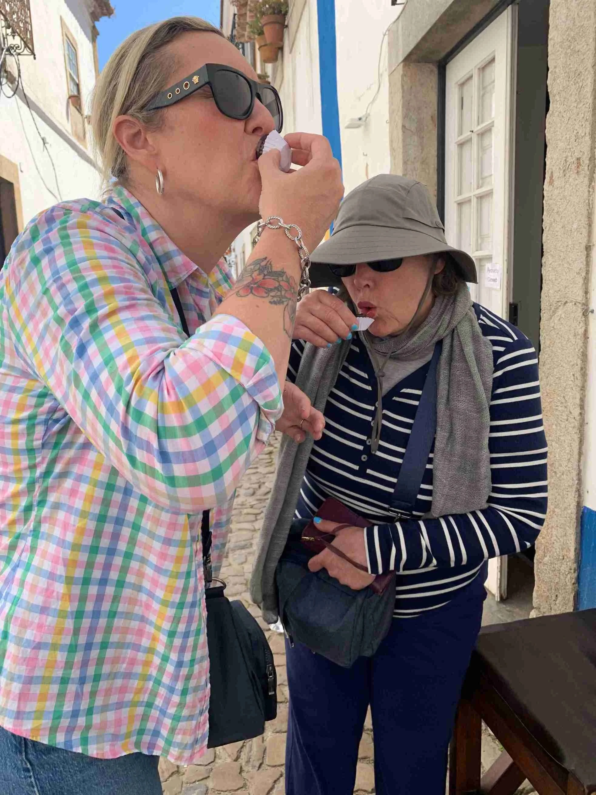 Tasting Ginjeira at Obidos