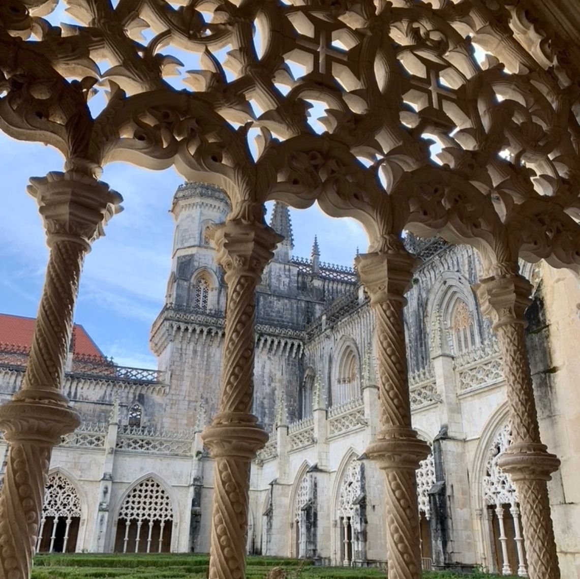 Stunning stone work on the Alcobaça Monastery Tour with Darren from templar Knights tours.