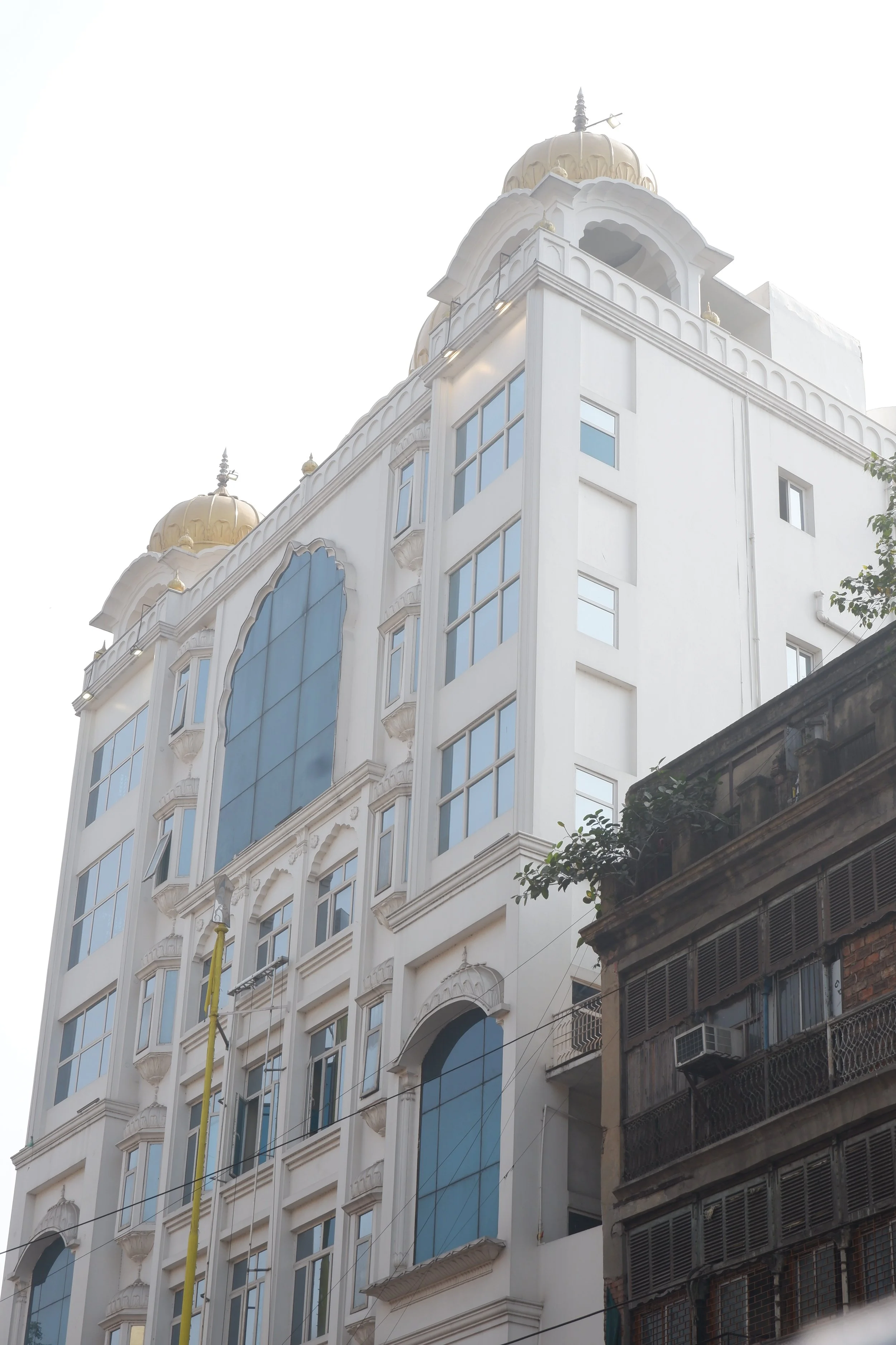 The gurudwara, a shiny new complex built on the original pre-modern site