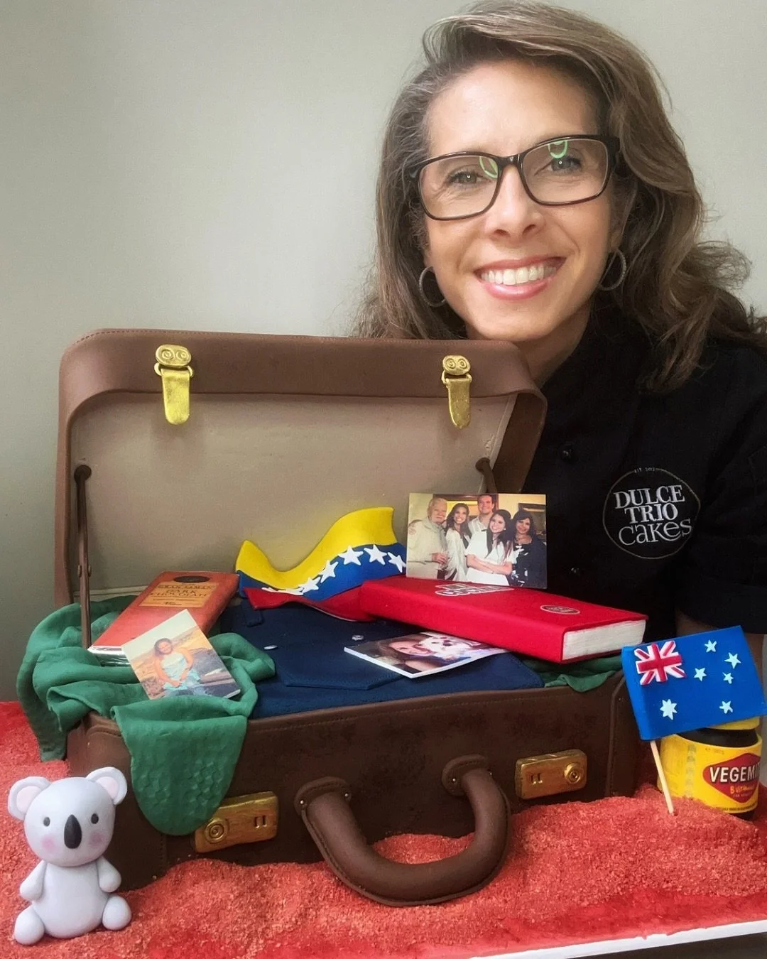 Dulcetrio is an award winning cake studio with a unique showstopper 3D cake suitcase cake which had received first place in the Sydney Royal Easter show 2025