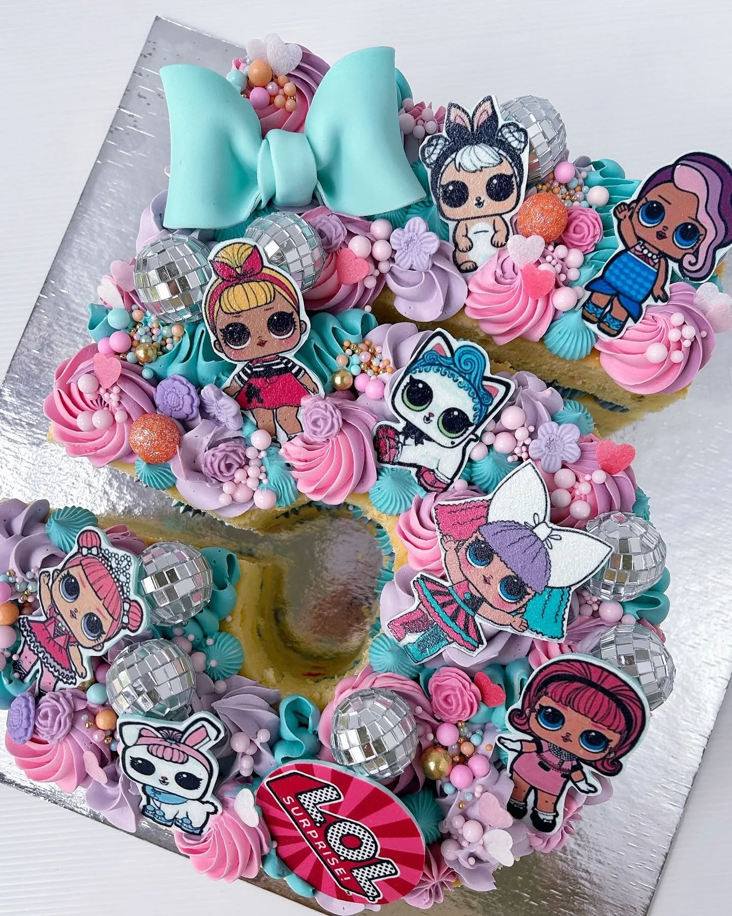 Number 5 Birthday Cake LOL theme.jpg