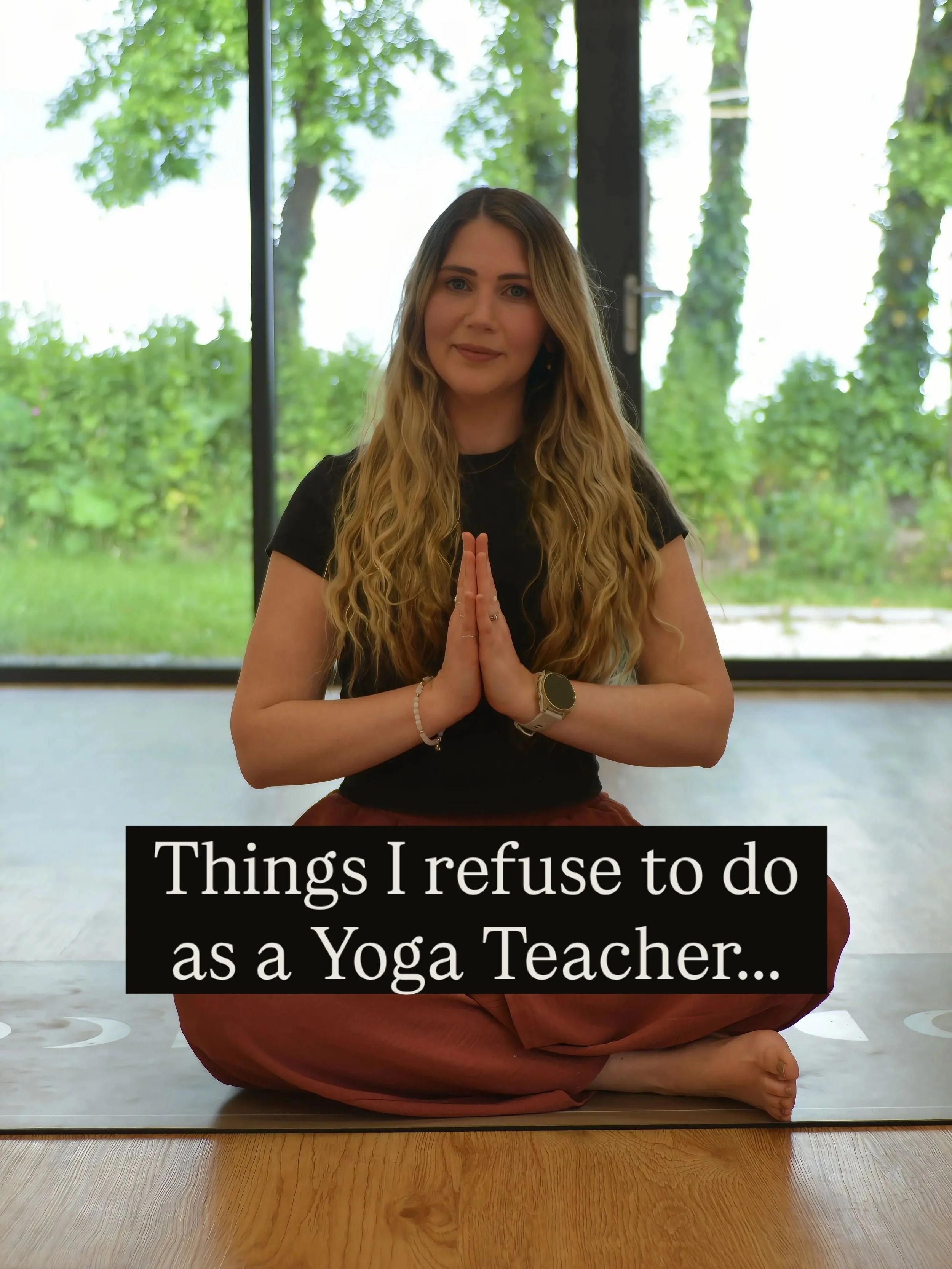 Things I refuse to do as a yoga teacher&hellip;

I chose these because they all come back to the kind of space I want to hold: safe, present, respectful, non-performative, and welcoming.

1. ✨ Taking photos or videos during class anymore

I have take