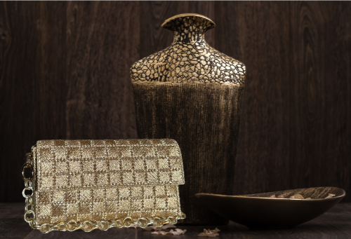 Golden Gleam Handbag