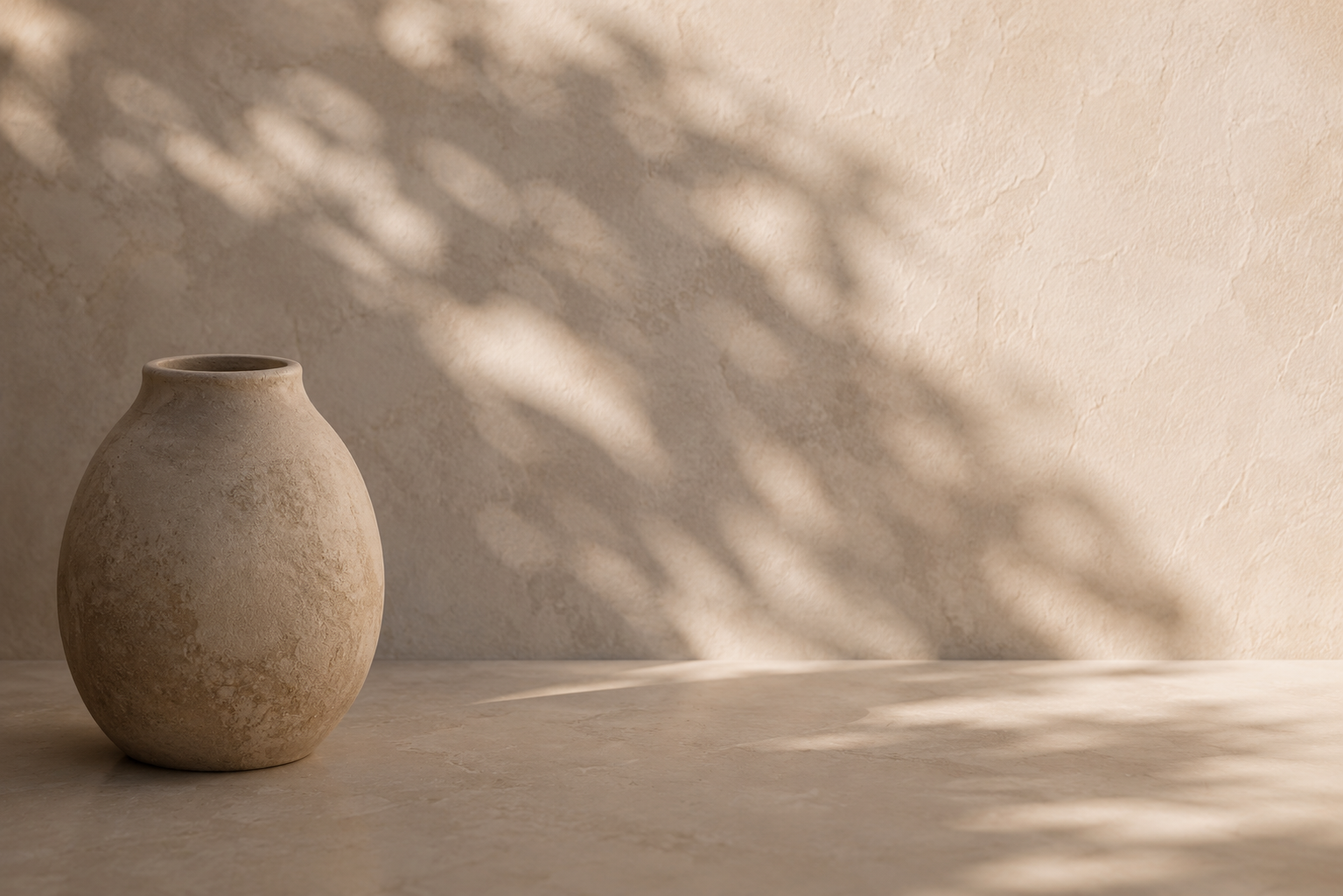 Minimal ceramic vessel in natural light, representing clarity, focus and the mental dimension of The Zenquility Method.