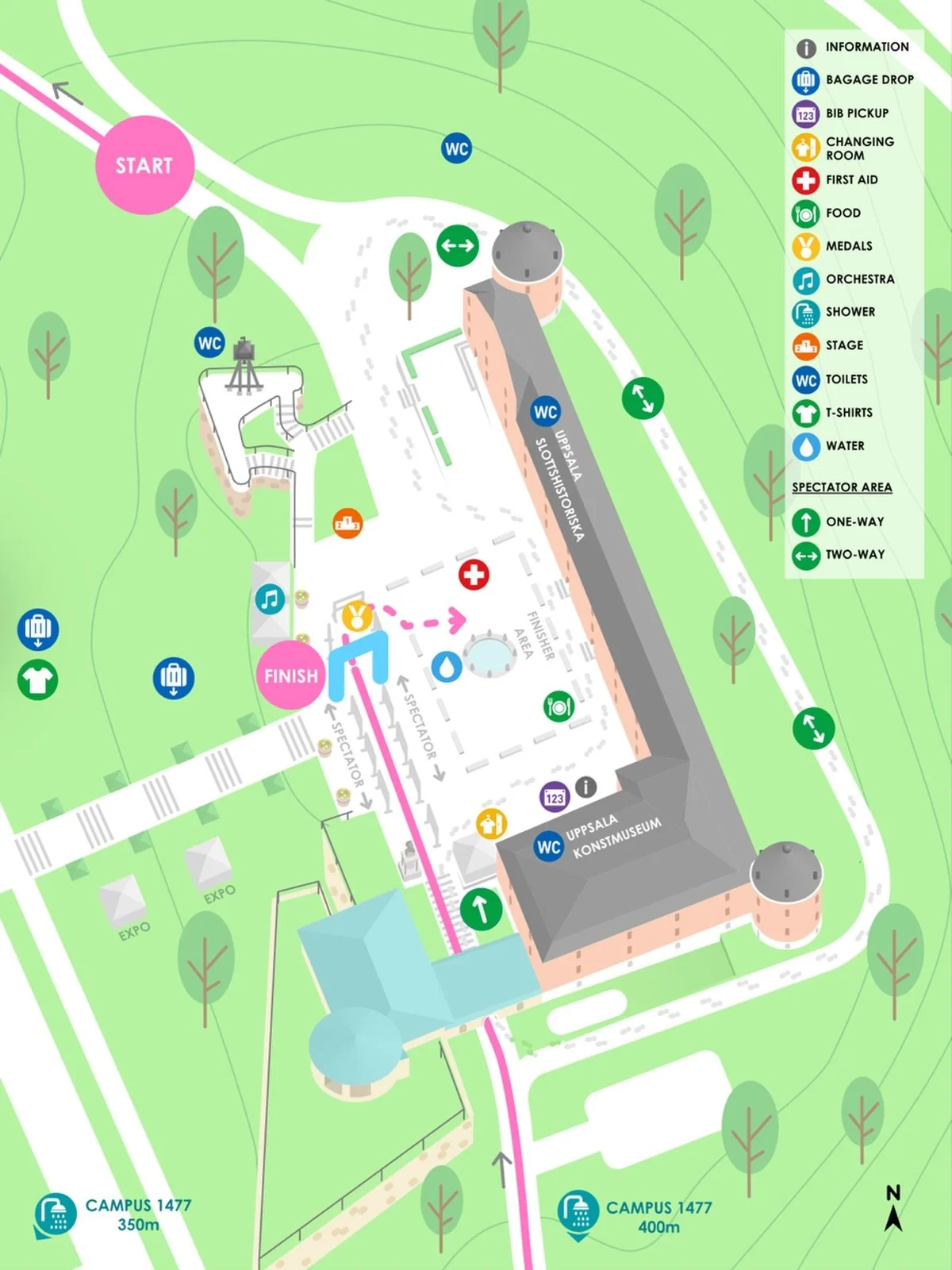 Nu &auml;r det mindre &auml;n en vecka kvar till den 10:e upplagan av Uppsala Marathon med start/m&aring;l uppe p&aring; Uppsala Slott 🥳