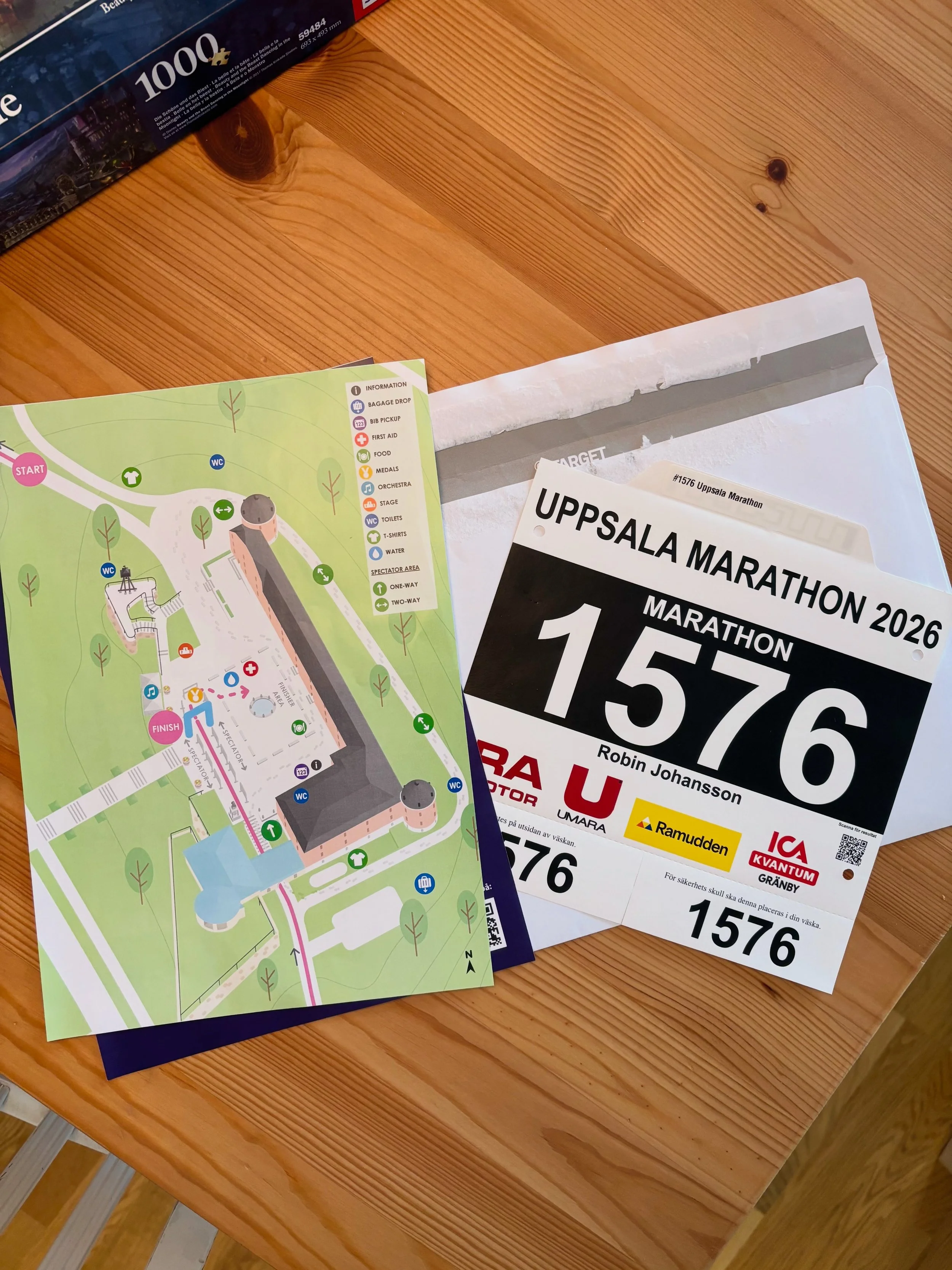 P&aring; l&ouml;rdag springer jag mitt f&ouml;rsta maraton!  Extra speciellt k&auml;nns det att f&aring; g&ouml;ra det i min egen hemstad. Oavsett hur det g&aring;r &auml;r jag otroligt glad och stolt &ouml;ver att ha tagit mig hela v&auml;gen hit. N