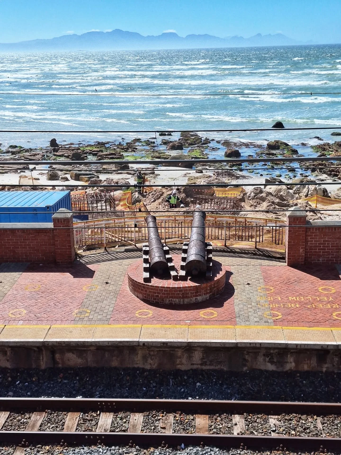 Enjoying a very delightful breakfast at the Roosters Kitchen in the old Muizeberg station. Great food, images and lovely colours in this beautiful holiday spot in Sout Africa. @roosters_kitchen @embracesatours