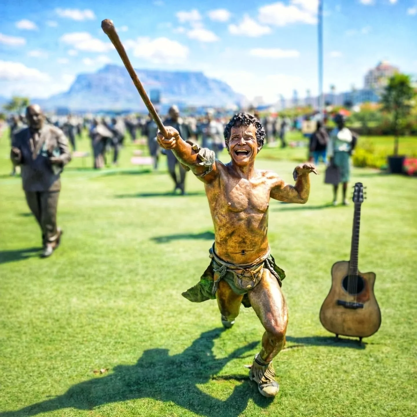 Today we walked among giants at the Long March to Freedom site in Century City, Cape Town.

Over 100 life-size bronze statues tell the story of South Africa&rsquo;s journey to freedom &mdash; from the early resistance leaders to icons like .

It&rsqu