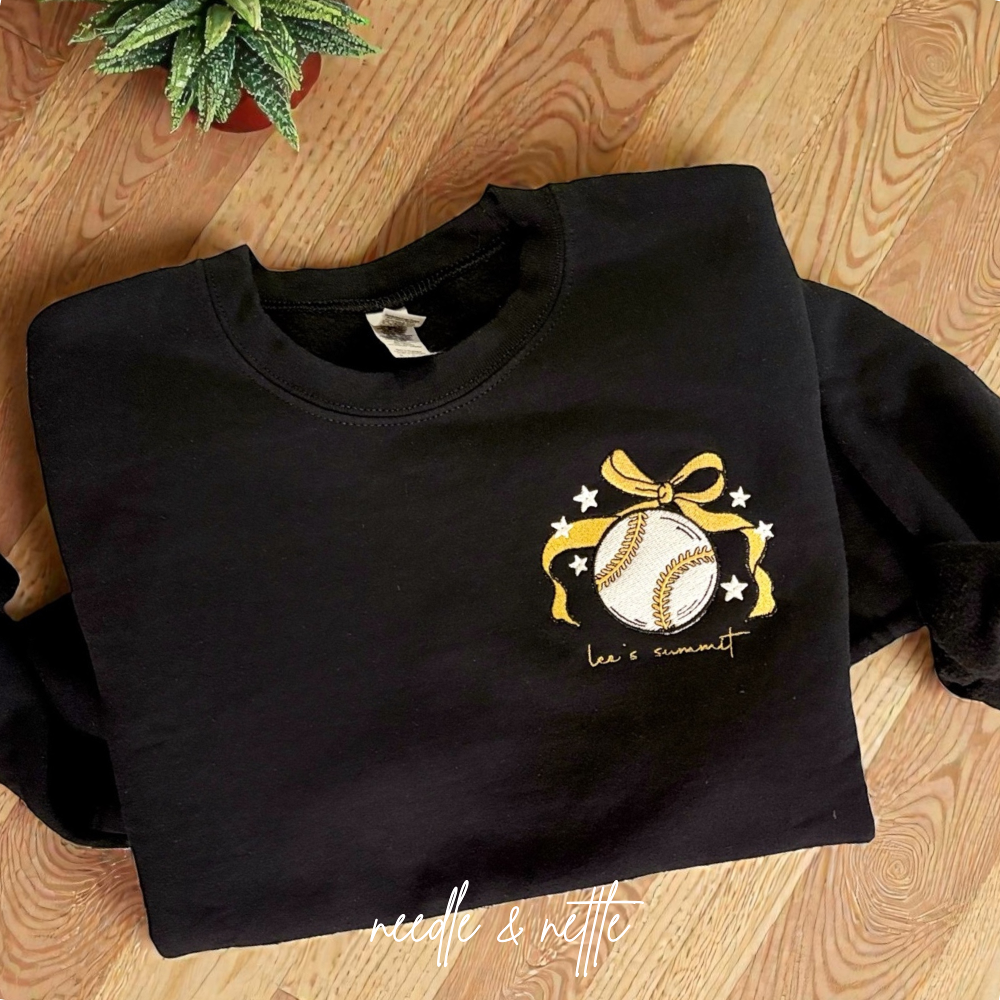 Baseball Embroidered Sweatshirt
