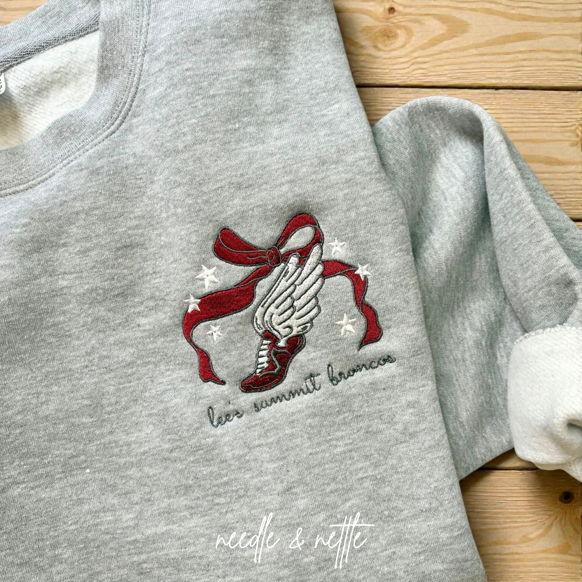 Track Embroidered Sweatshirt