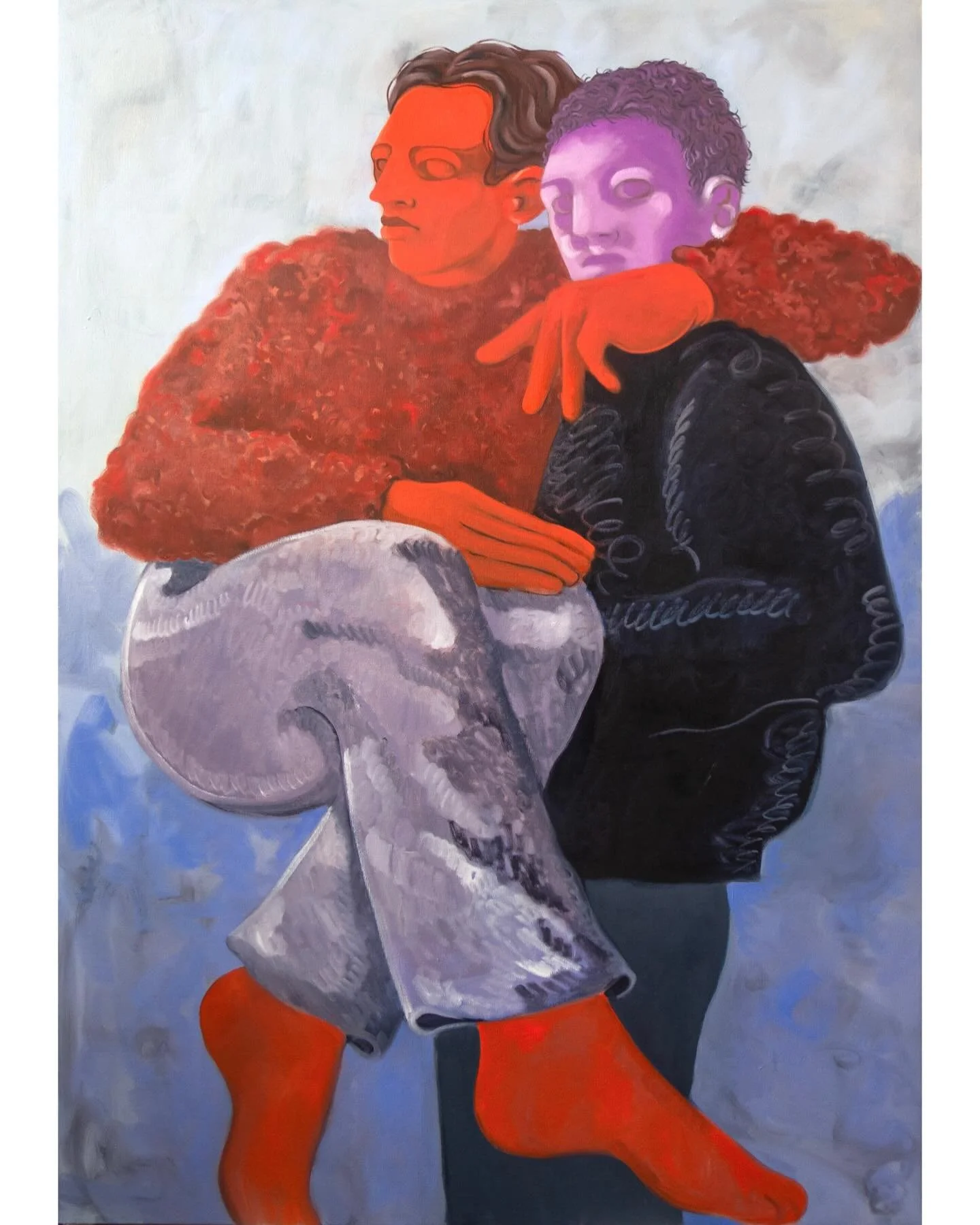 Gesture and Being opening next Wednesday at @saatchi_gallery ! 𝐿𝑜𝑜𝓀𝒾𝓃𝑔 𝒪𝓃 Oil on Canvas 170x120cm