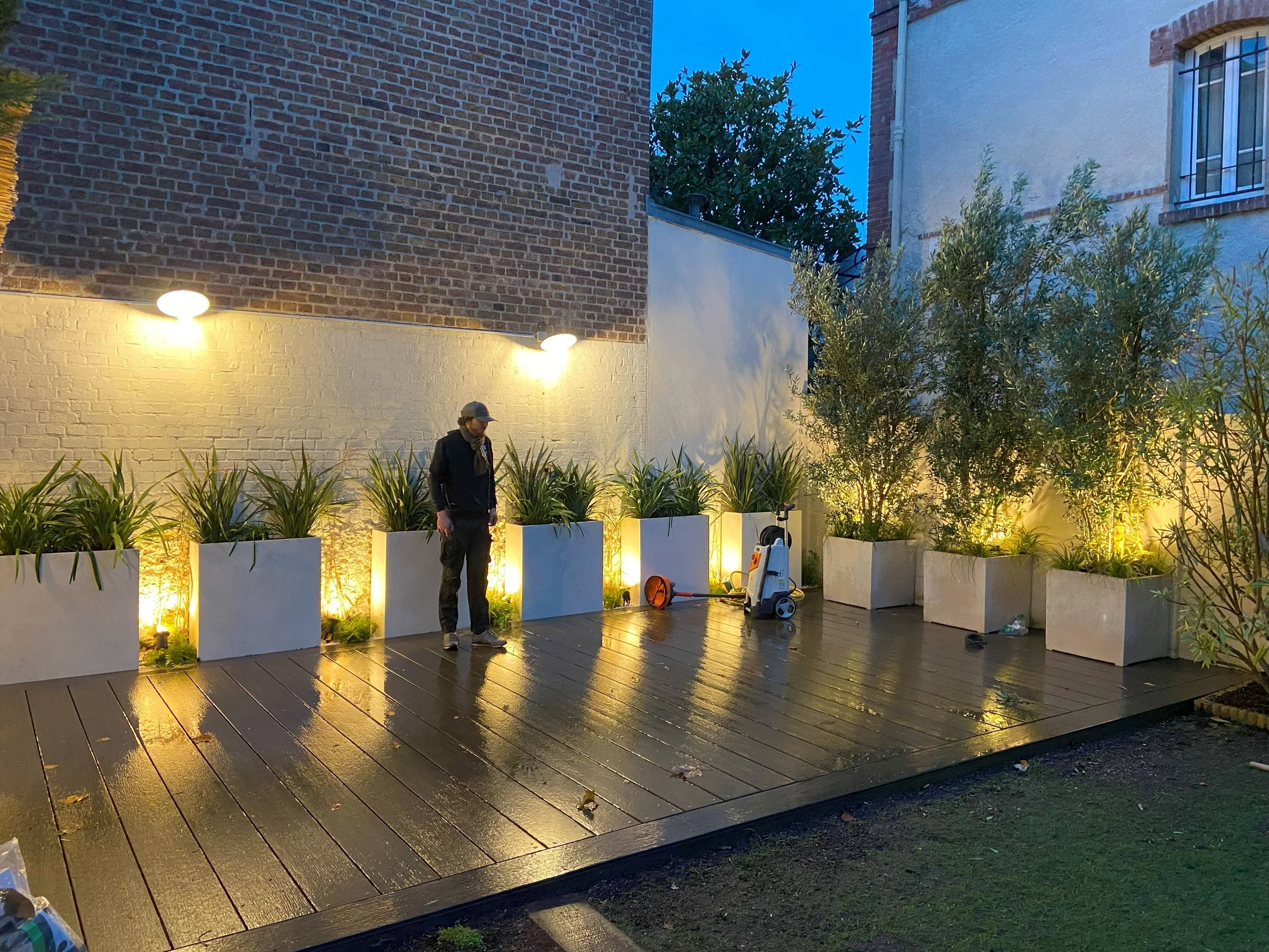 éclairage jardin
