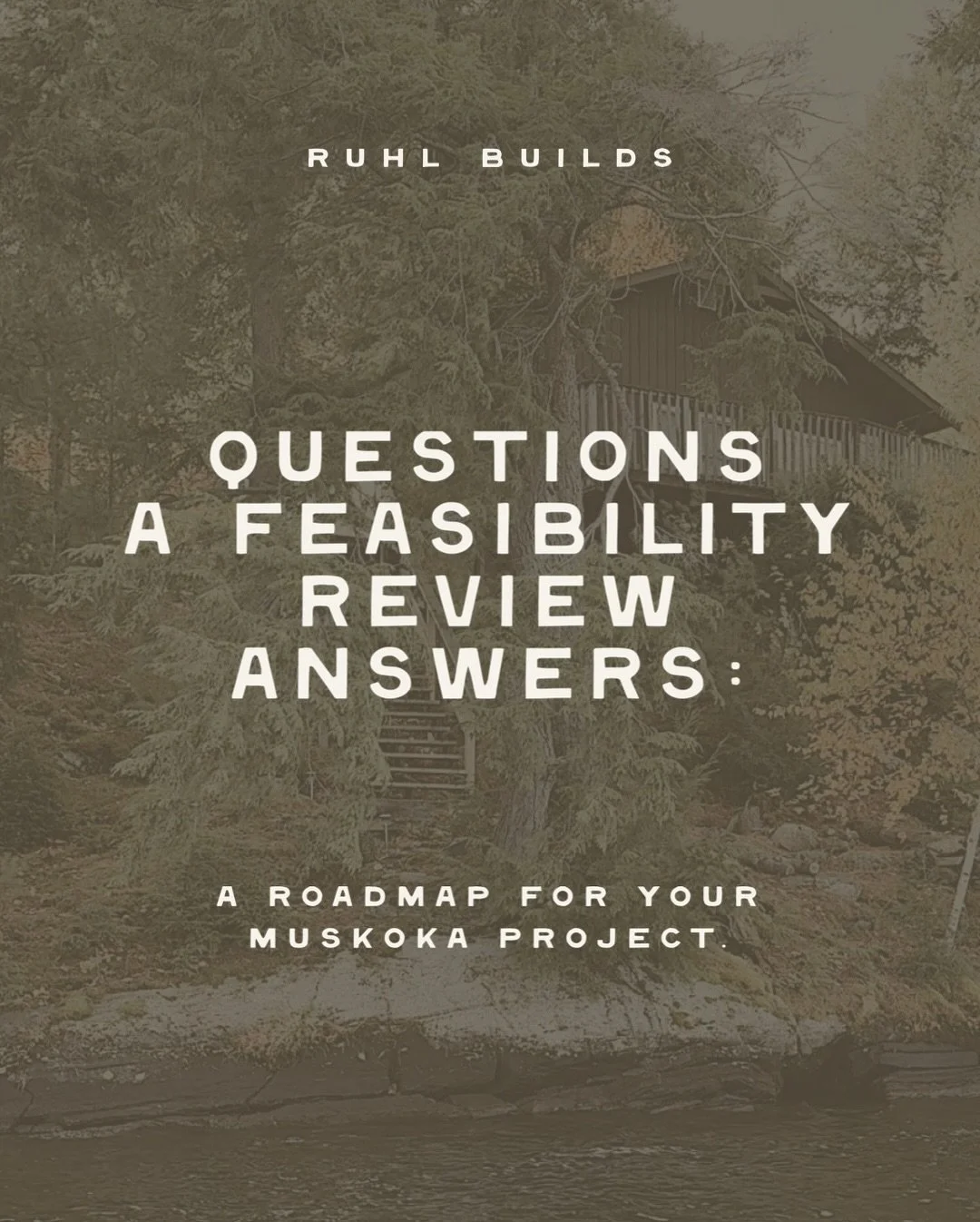 You don&rsquo;t need a contractor yet - you need a plan. 

A feasibility &amp; strategic review is your roadmap to a successful renovation or new build. 

This critical stage in the Ruhl Builds process sets home owners up to proceed with the clarity 