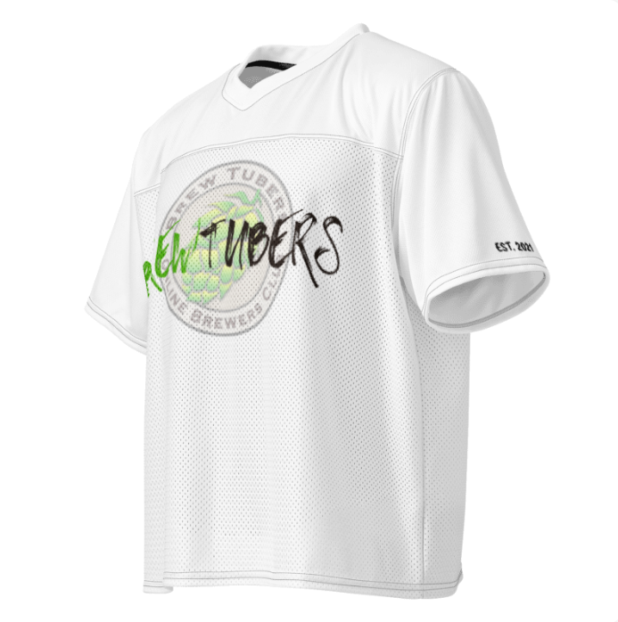 Brewtubers "EST 2021" Seashore White Football Jersey