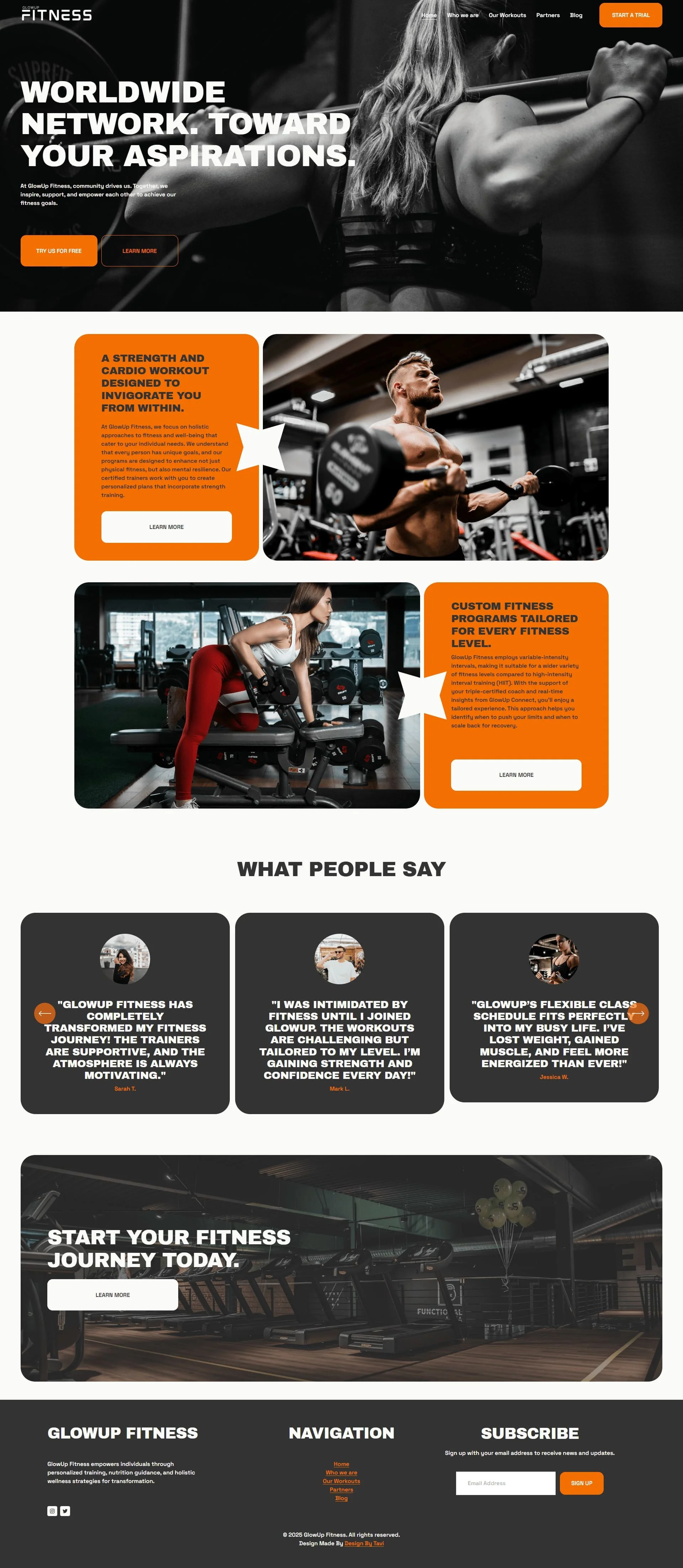 Screenshot of a creative agency's website homepage featuring sections about their services such as brand storytelling, innovative design solutions, client collaboration, and frequently asked questions, with images of a photo studio, lighting equipment, and people working in a professional setting.