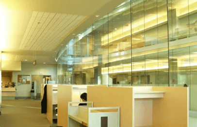 interior of a private bio medical library