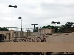 Parking lot lighting at Santa Barbara City College