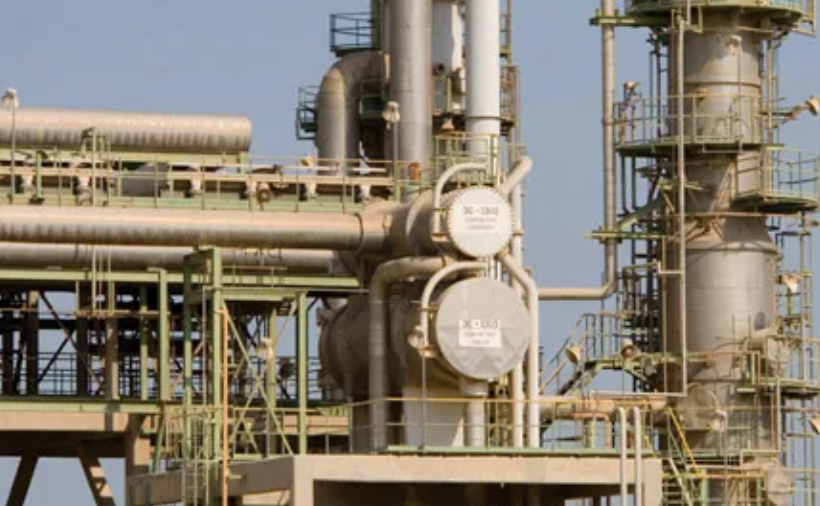 Exterior view of CHEVRON – PHILLIPS industrial plant