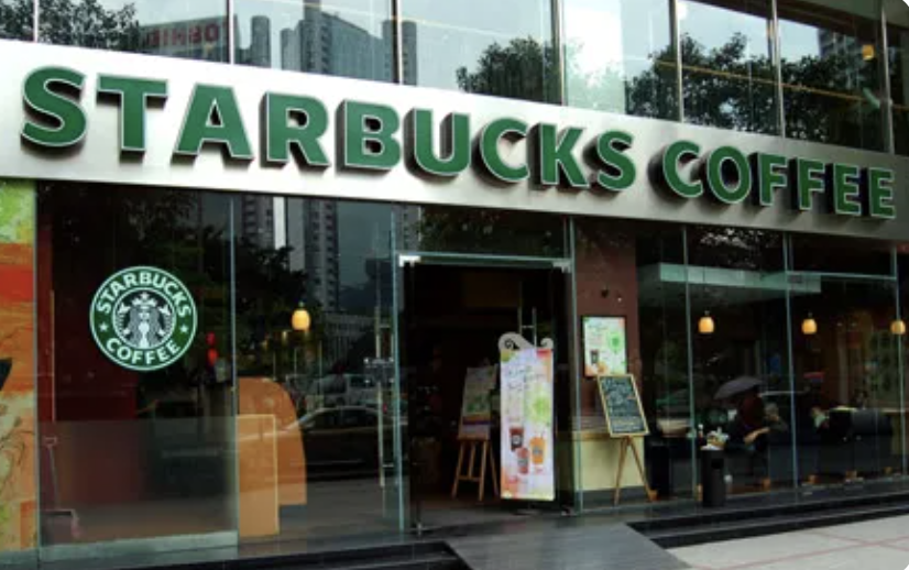 Exterior of a Starbuck Coffee shop