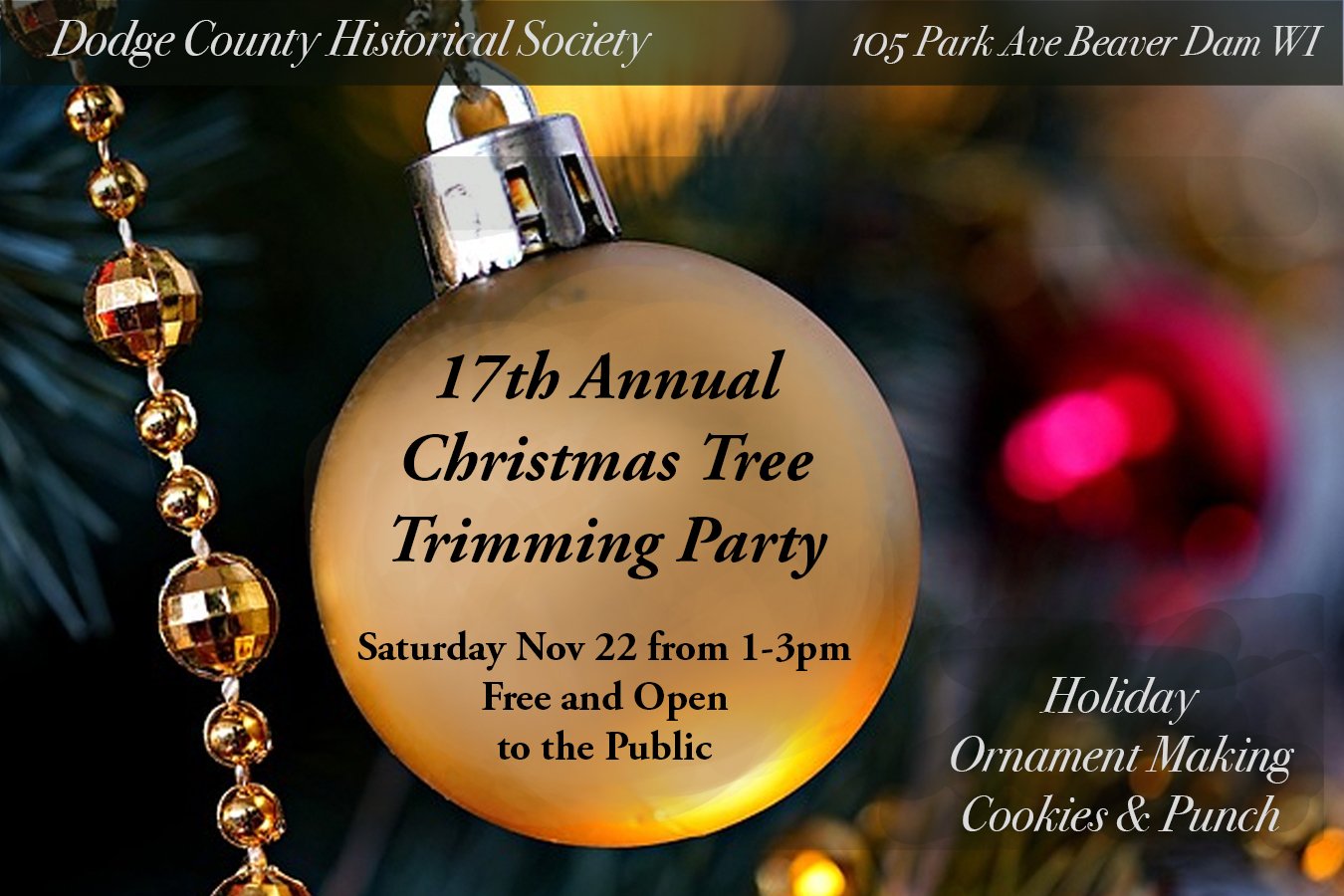 17th Annual Christmas Tree Trimming Party