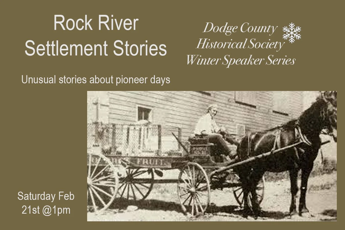 Winter Speaker Series: Pioneer Stories