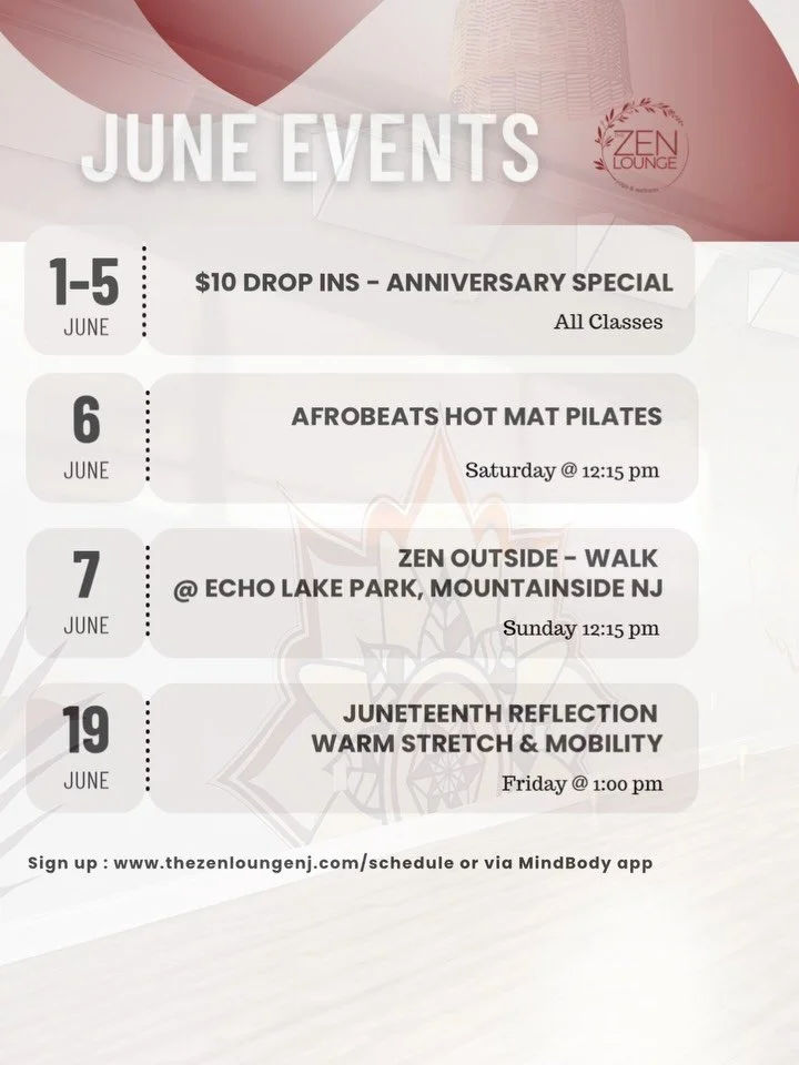 We&rsquo;re officially celebrating ONE YEAR of The Zen Lounge Yoga &amp; Wellness. 🎉

June is extra special because it marks the month we had our grand opening and what a beautiful year it has been. A year of movement, community, growth, and creatin